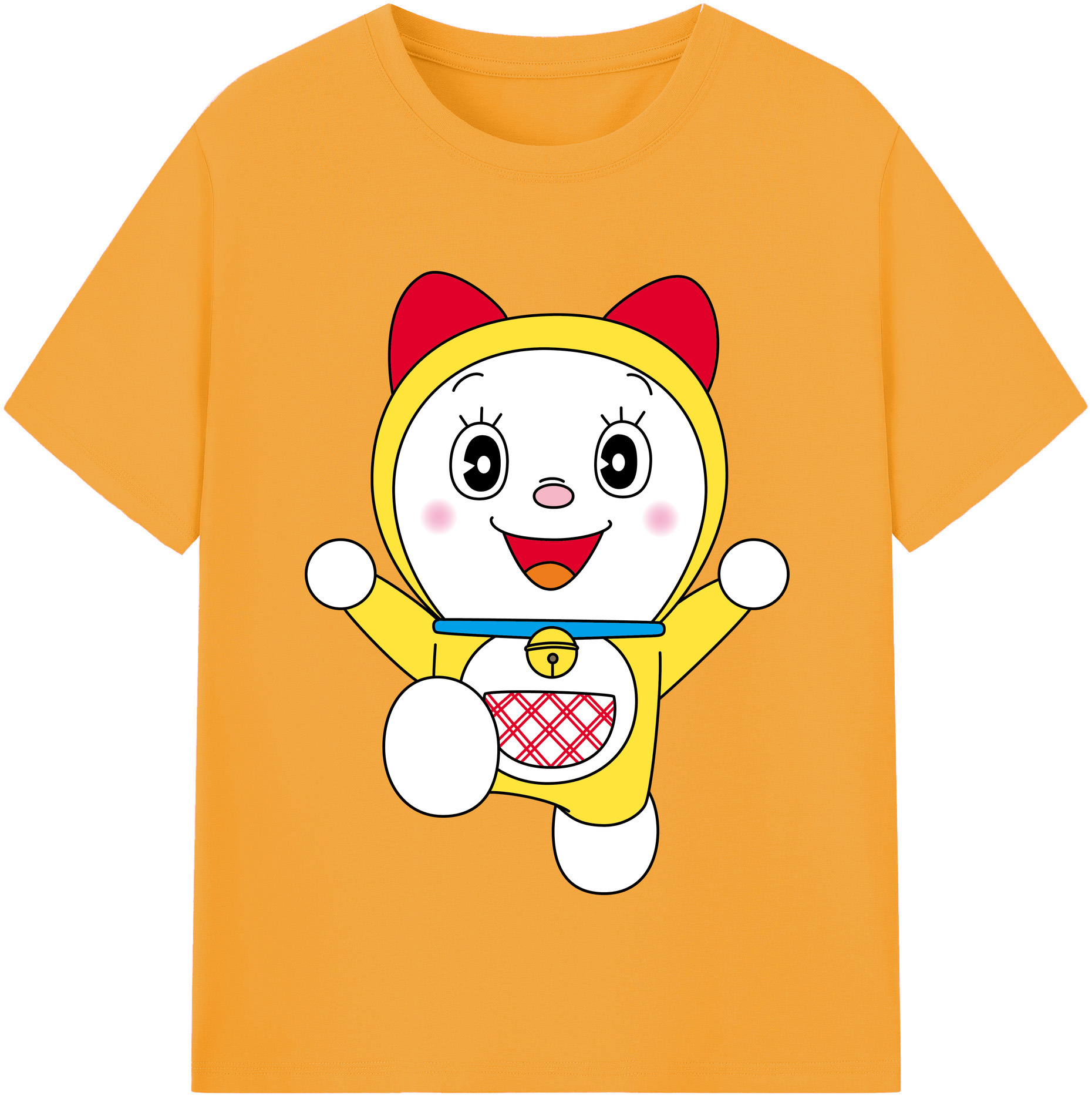 （画像用） ドラえもん ドラミ Doraemon Dorami レディースカジュアルプリントTシャツ（綿100％）