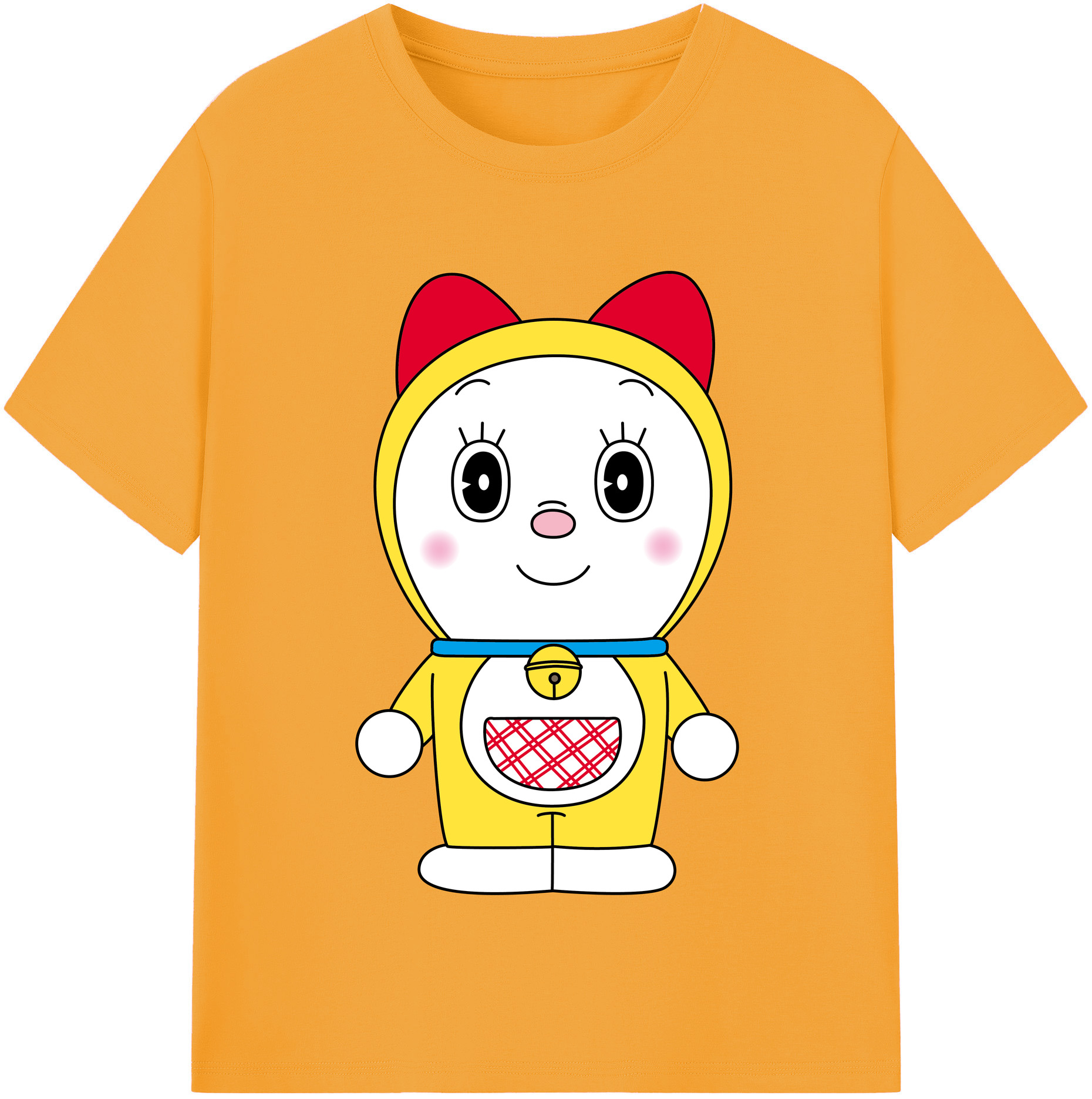 （画像用） ドラえもん ドラミ Doraemon Dorami レディースカジュアルプリントTシャツ（綿100％）