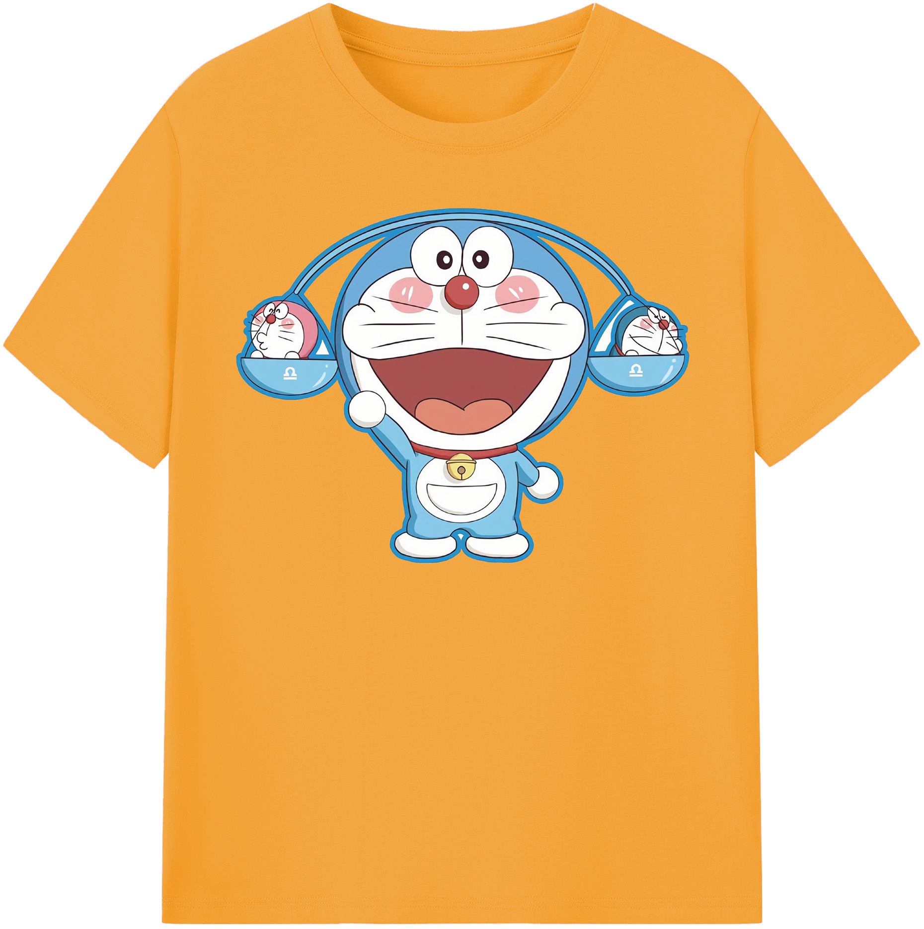 （画像用） ドラえもん Doraemon レディースカジュアルプリントTシャツ（綿100％）