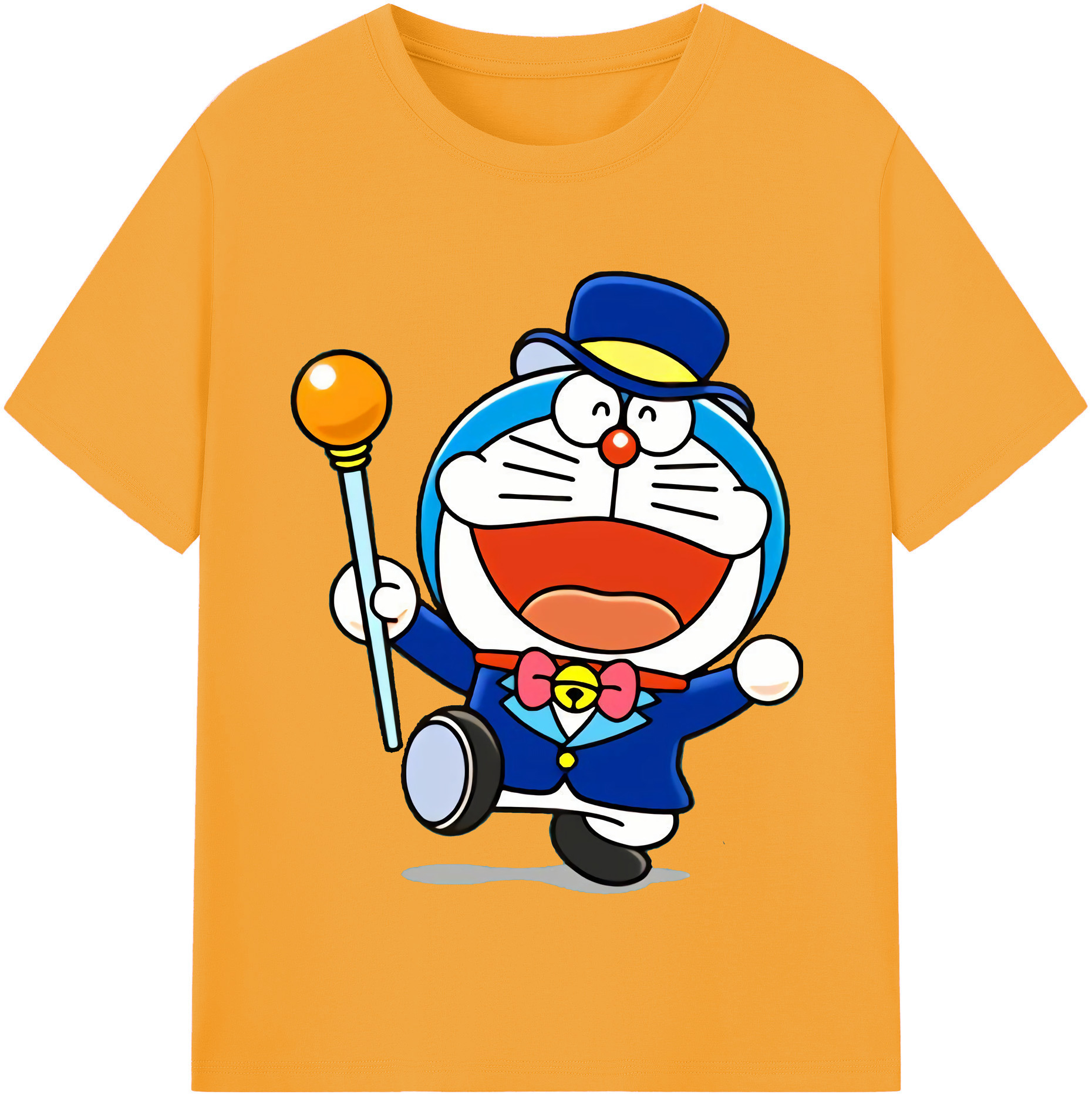 （画像用） ドラえもん Doraemon レディースカジュアルプリントTシャツ（綿100％）