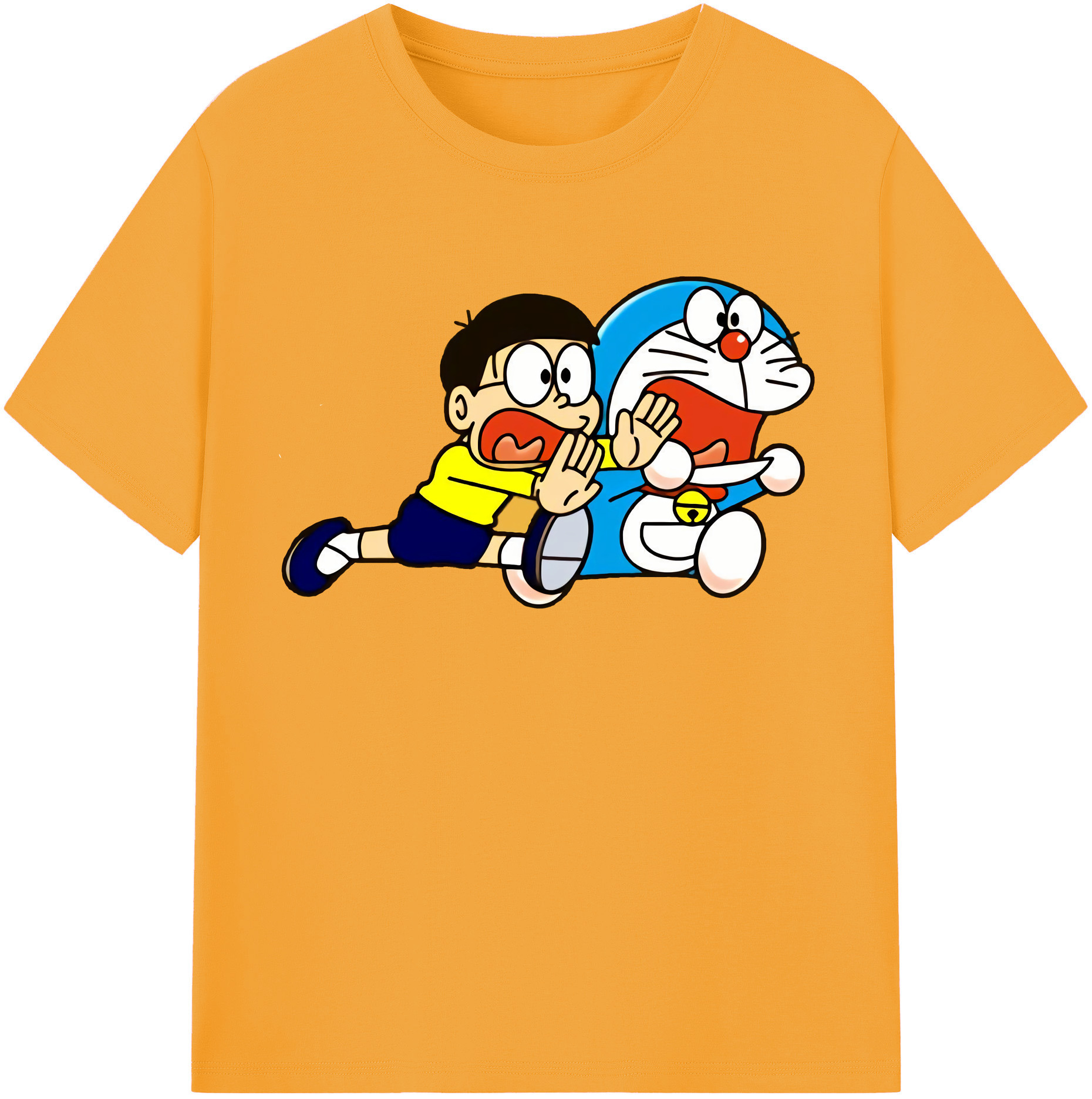 （画像用） ドラえもん Doraemon レディースカジュアルプリントTシャツ（綿100％）