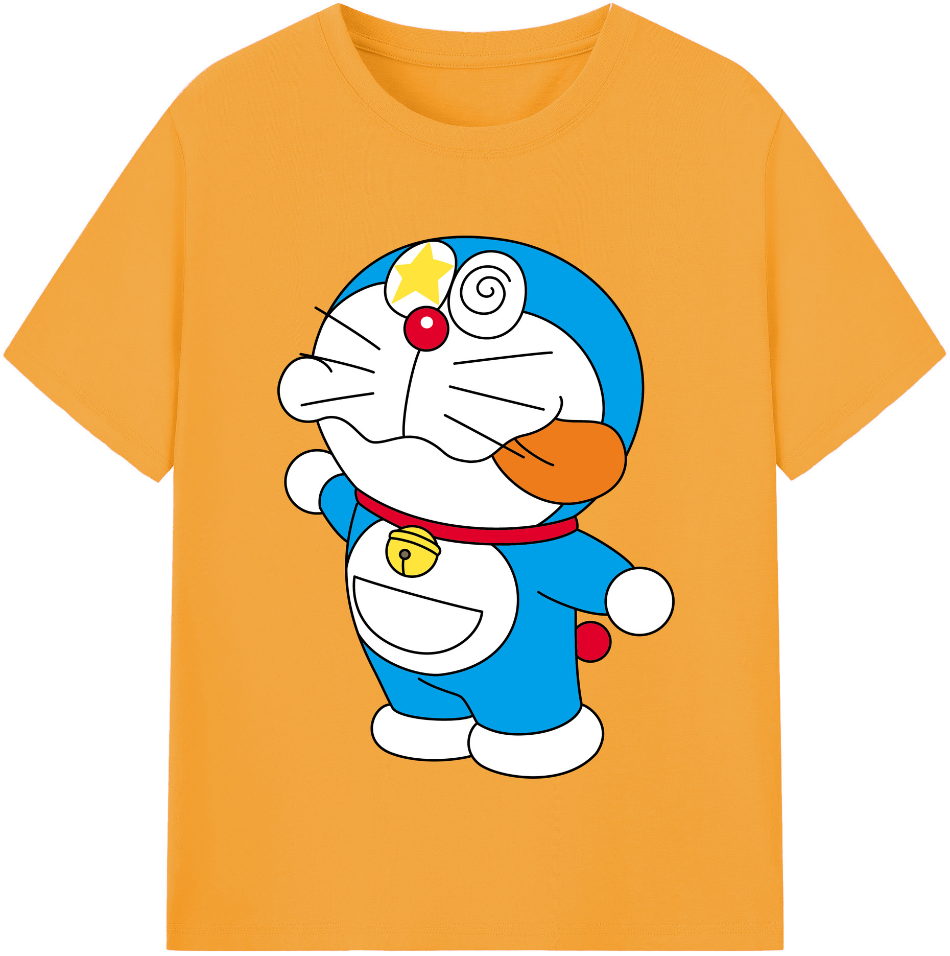 （画像用） ドラえもん Doraemon レディースカジュアルプリントTシャツ（綿100％）