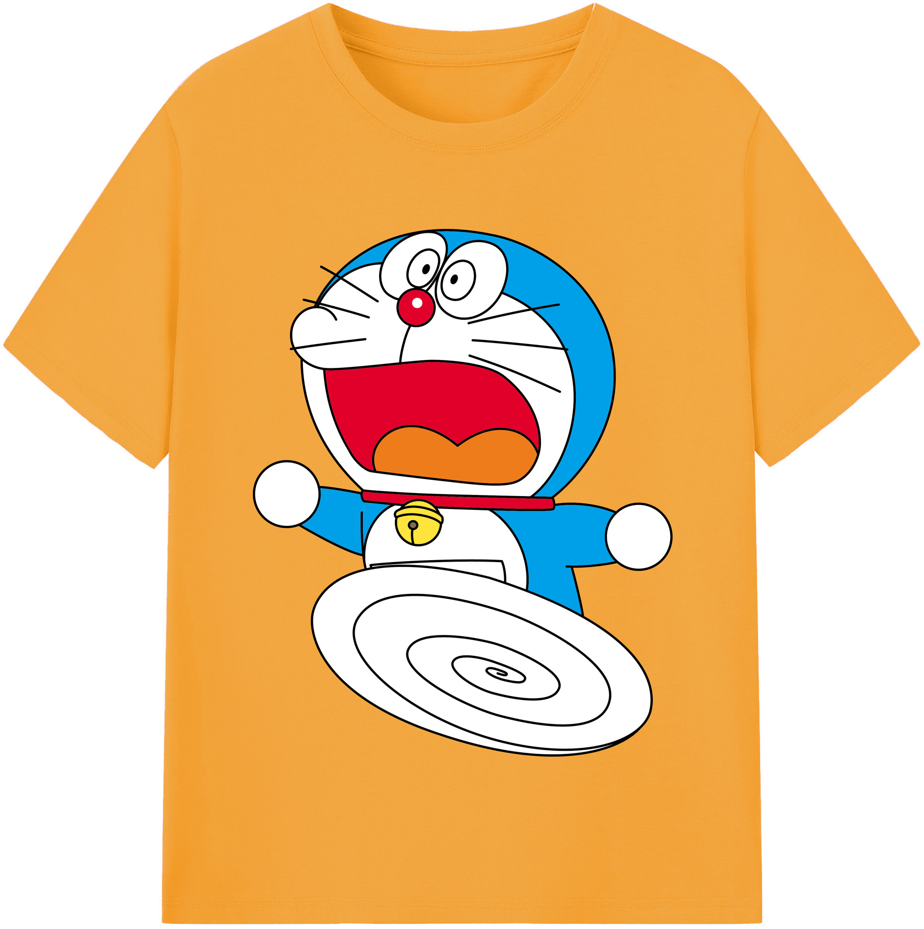 （画像用） ドラえもん Doraemon レディースカジュアルプリントTシャツ（綿100％）