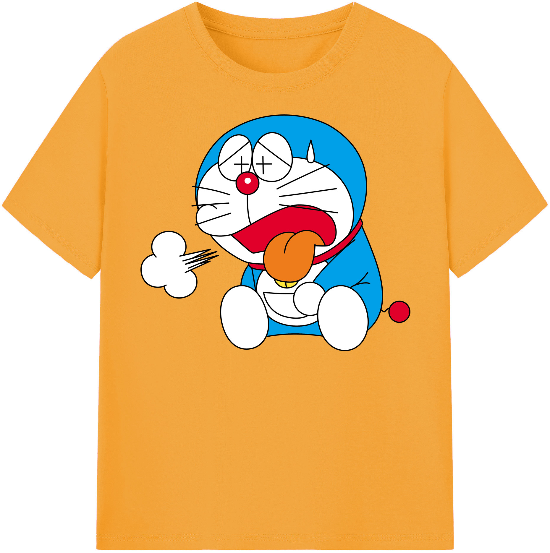 （画像用） ドラえもん Doraemon レディースカジュアルプリントTシャツ（綿100％）