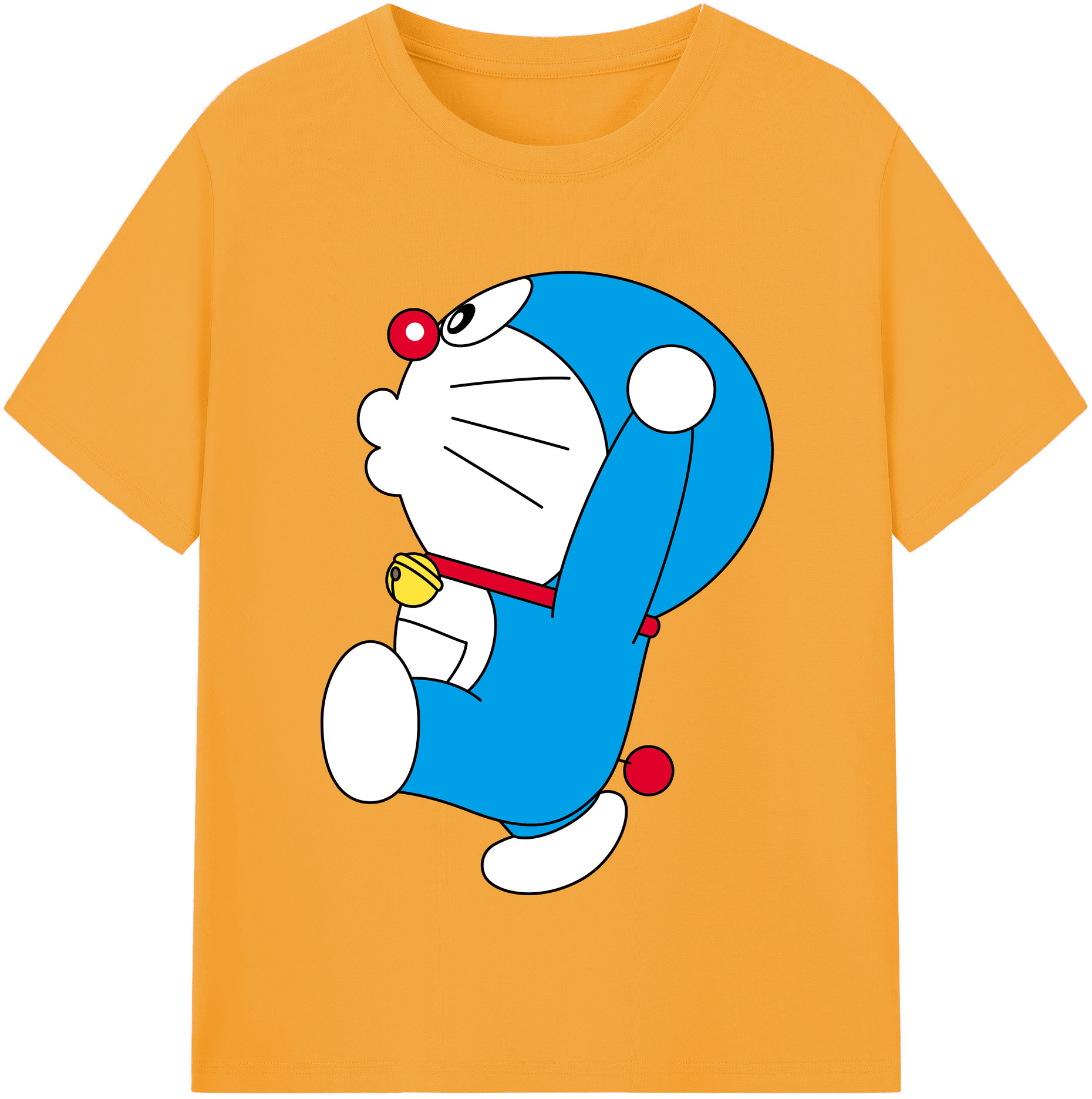 （画像用） ドラえもん Doraemon レディースカジュアルプリントTシャツ（綿100％）
