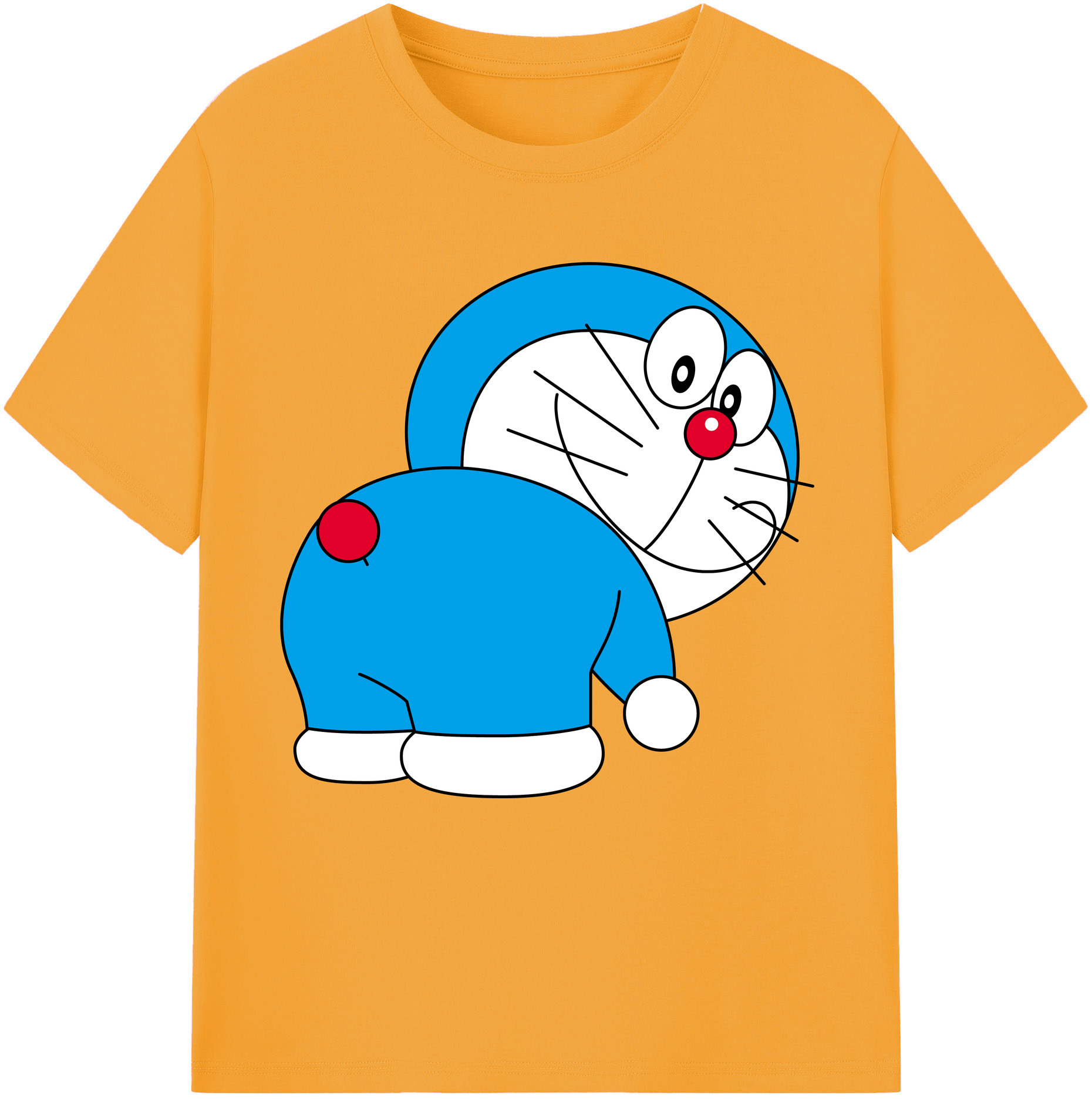 （画像用） ドラえもん Doraemon レディースカジュアルプリントTシャツ（綿100％）