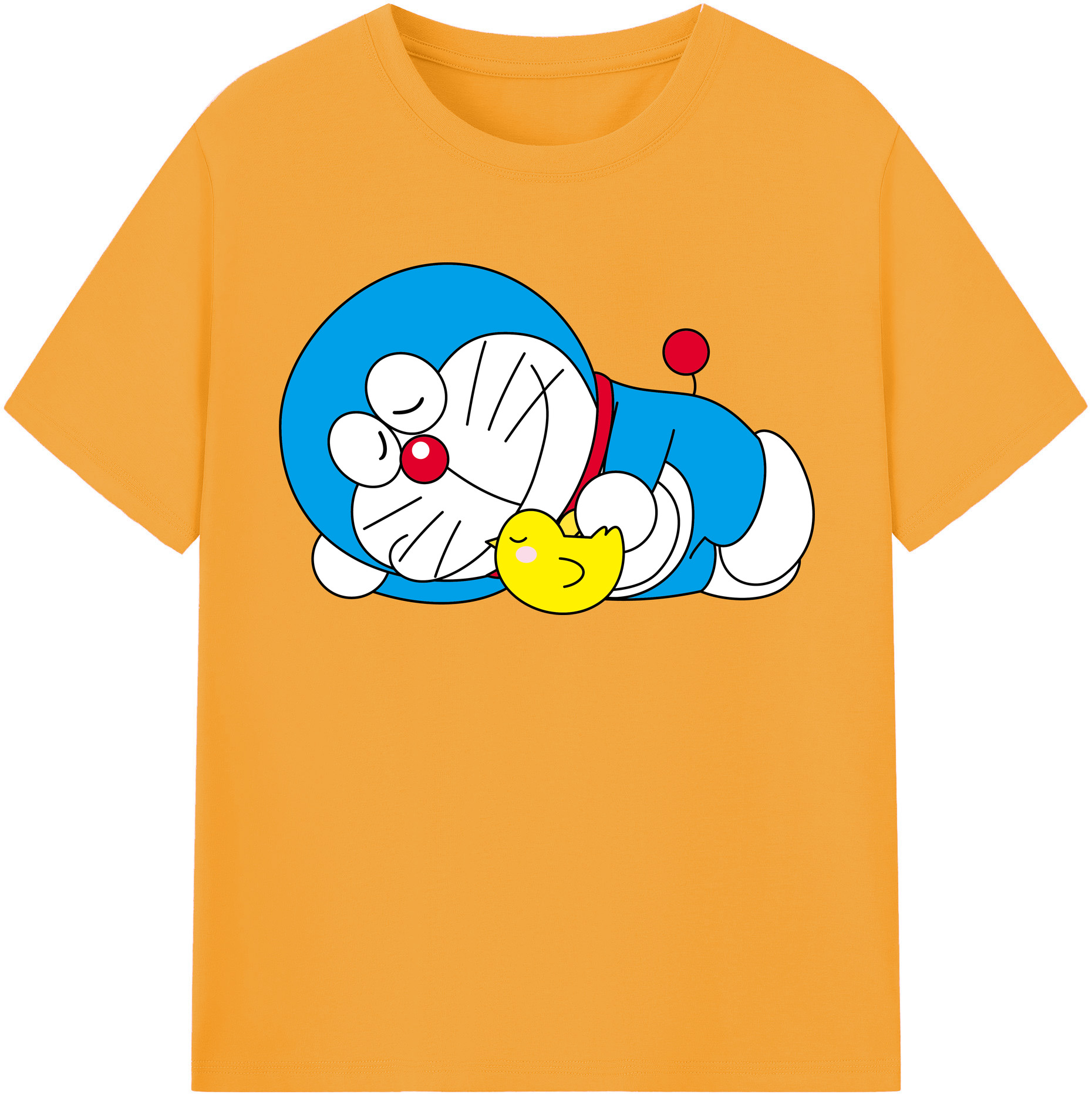 （画像用） ドラえもん Doraemon レディースカジュアルプリントTシャツ（綿100％）
