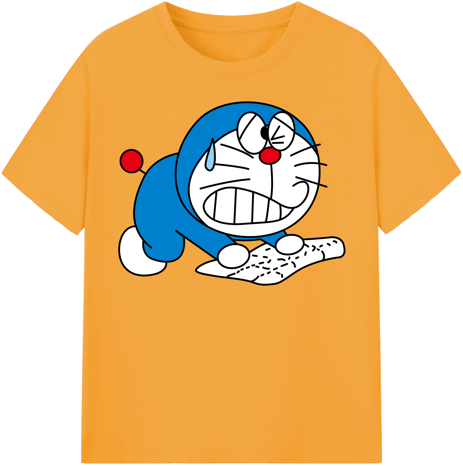 （画像用） ドラえもん Doraemon レディースカジュアルプリントTシャツ（綿100％）