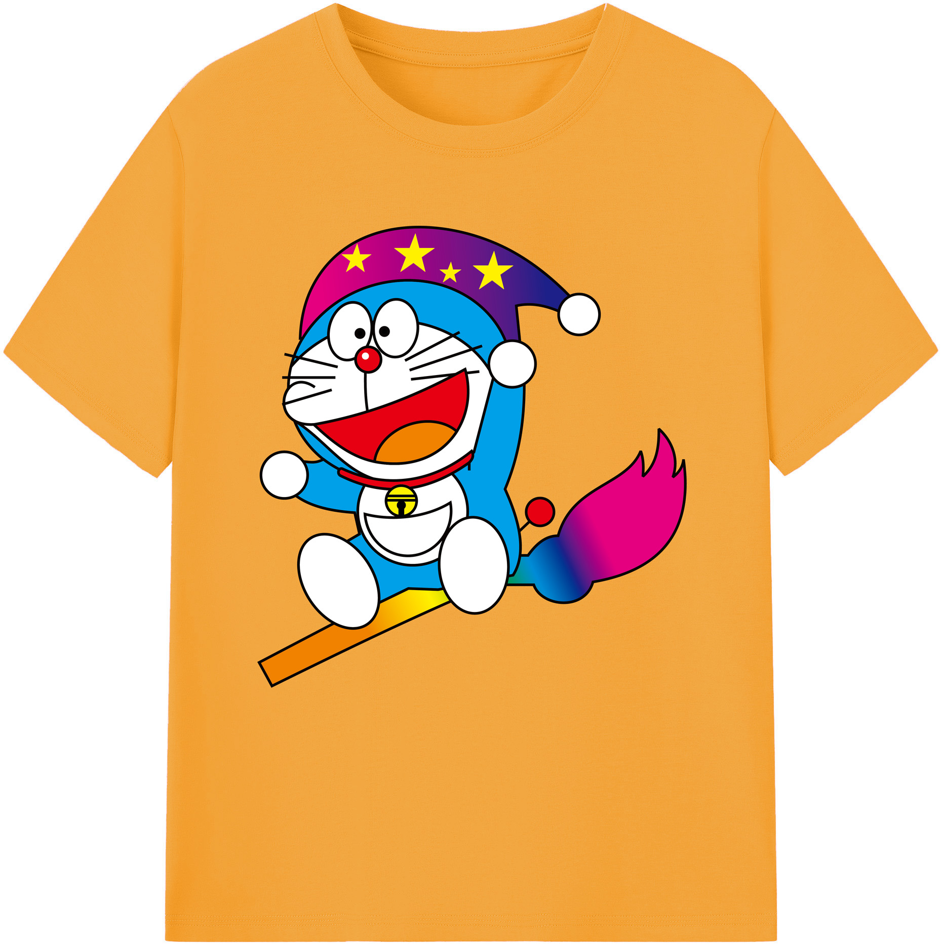 （画像用） ドラえもん Doraemon レディースカジュアルプリントTシャツ（綿100％）