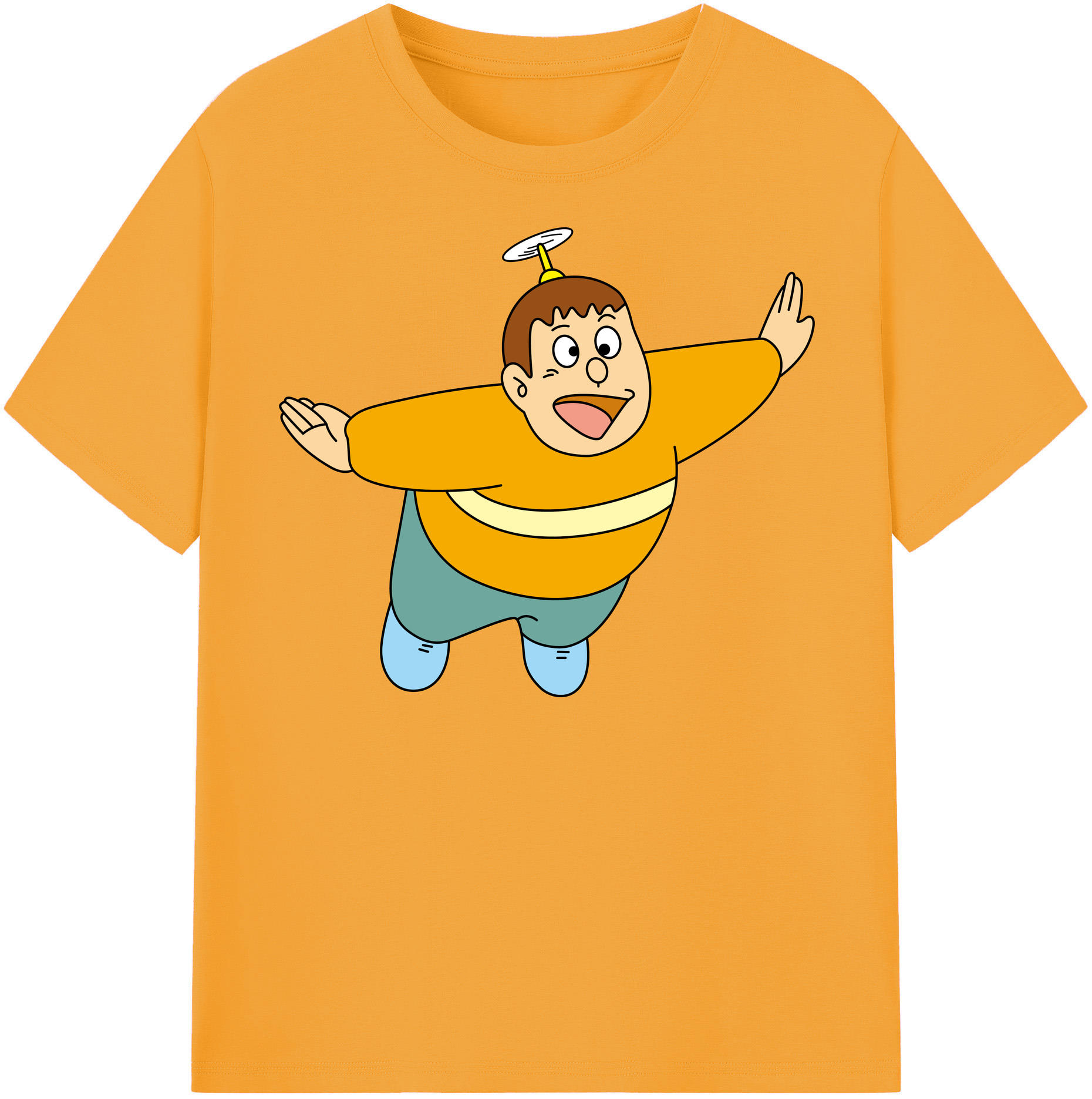 （画像用） ドラえもん 剛田武 Doraemon Gouta Takeshi レディースカジュアルプリントTシャツ（綿100％）