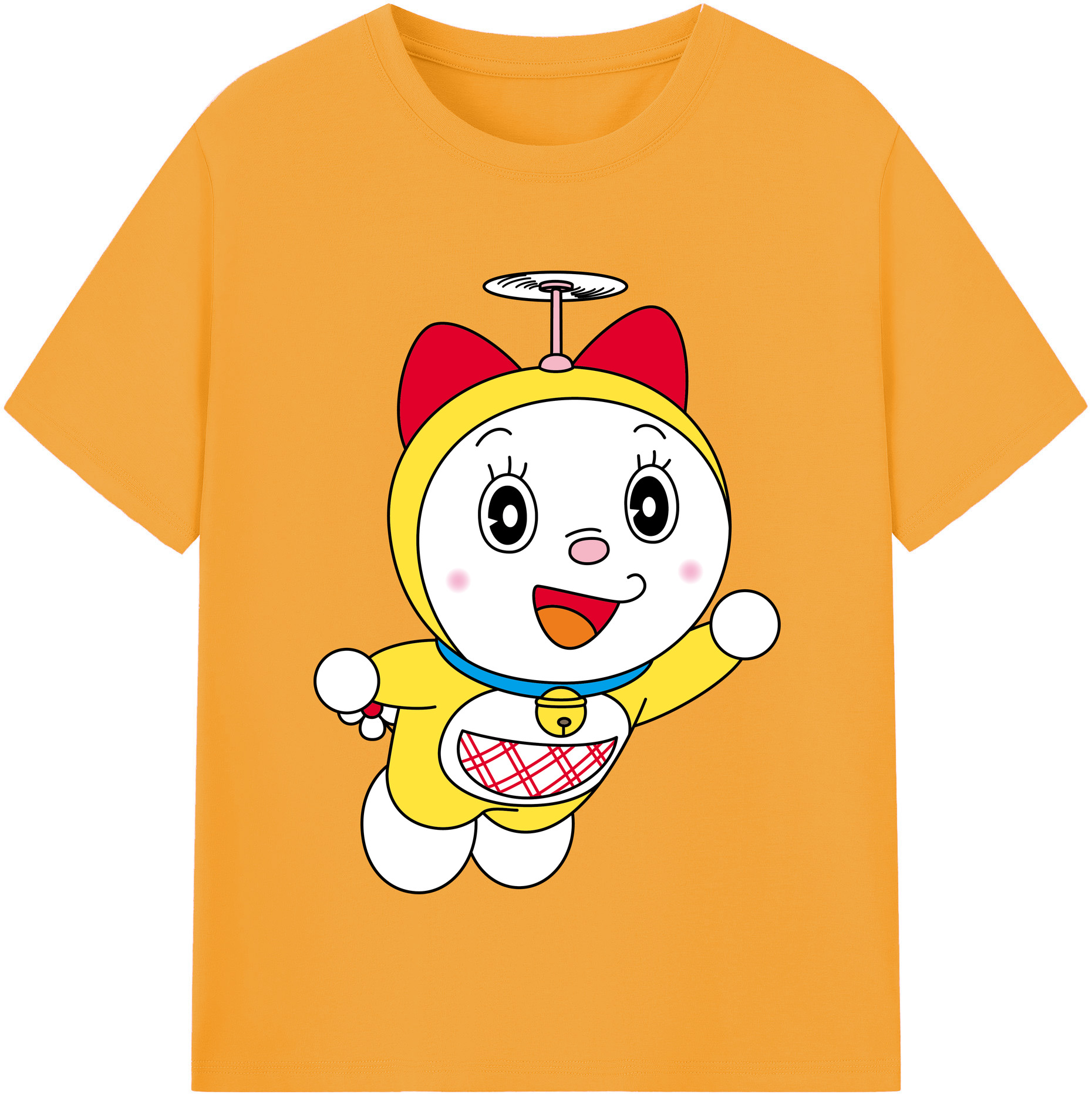 （画像用） ドラえもん ドラミ Doraemon Dorami レディースカジュアルプリントTシャツ（綿100％）