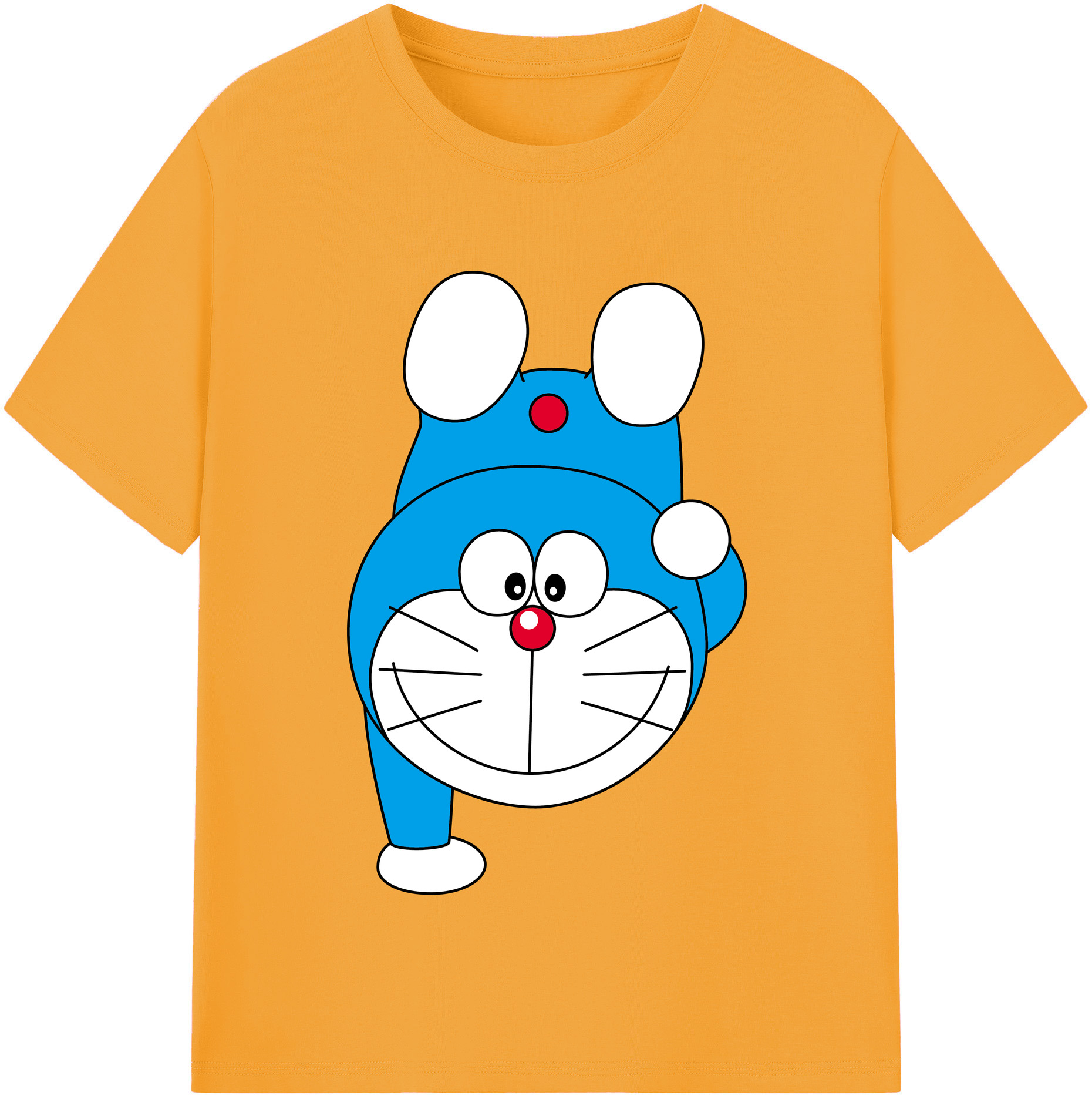 （画像用） ドラえもん Doraemon レディースカジュアルプリントTシャツ（綿100％）