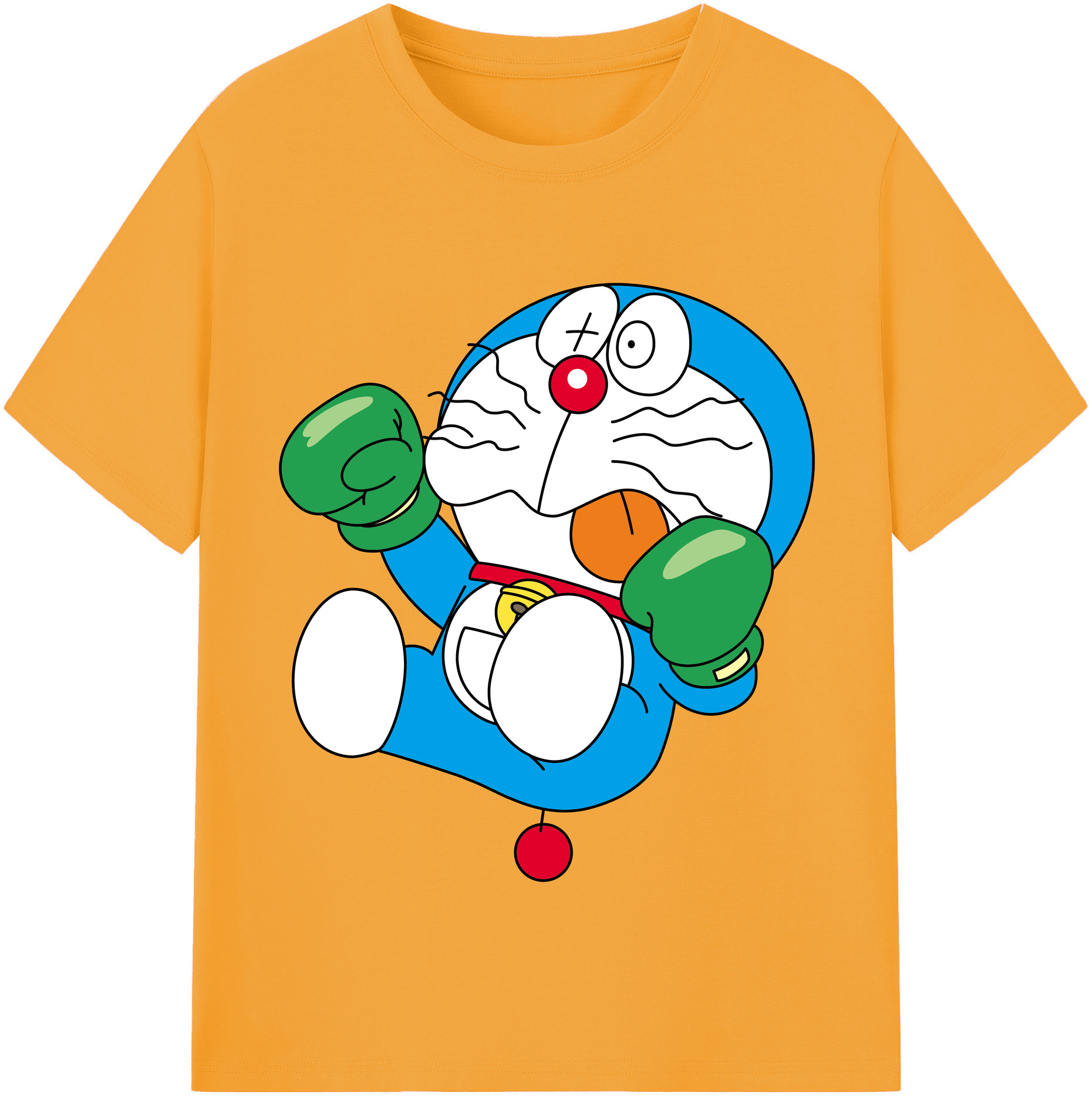 （画像用） ドラえもん Doraemon レディースカジュアルプリントTシャツ（綿100％）
