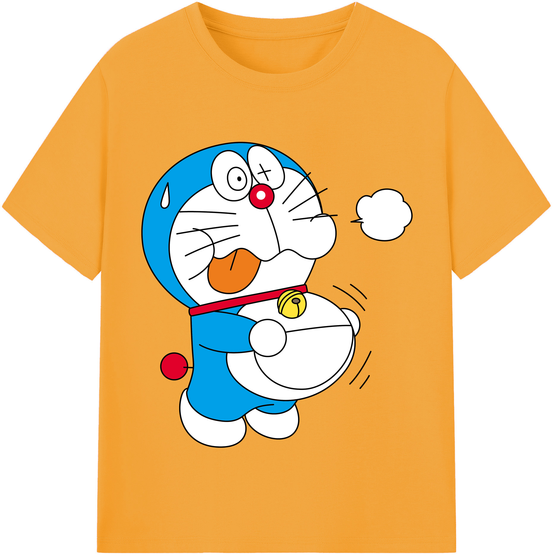 （画像用） ドラえもん Doraemon レディースカジュアルプリントTシャツ（綿100％）