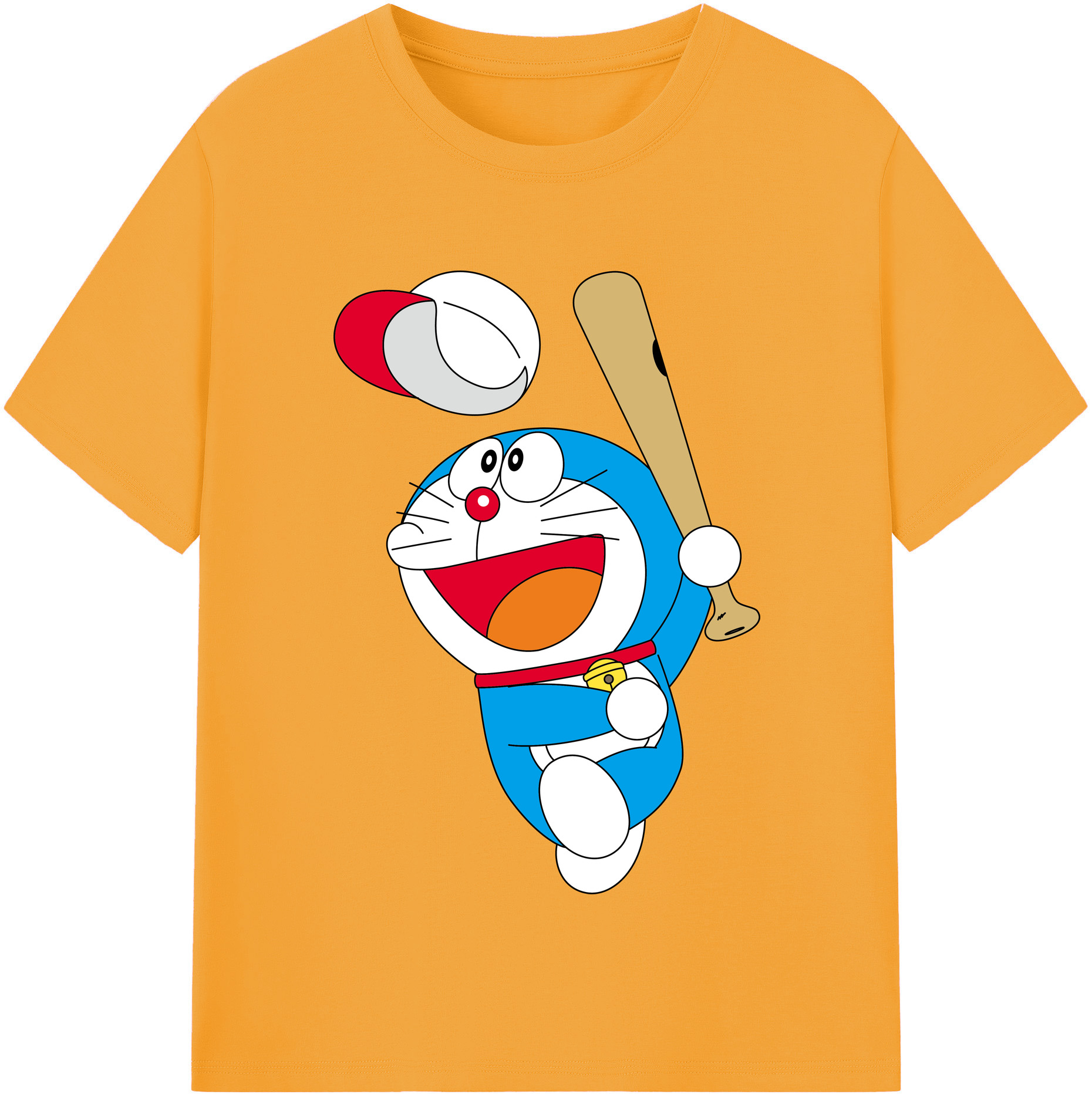 （画像用） ドラえもん Doraemon レディースカジュアルプリントTシャツ（綿100％）
