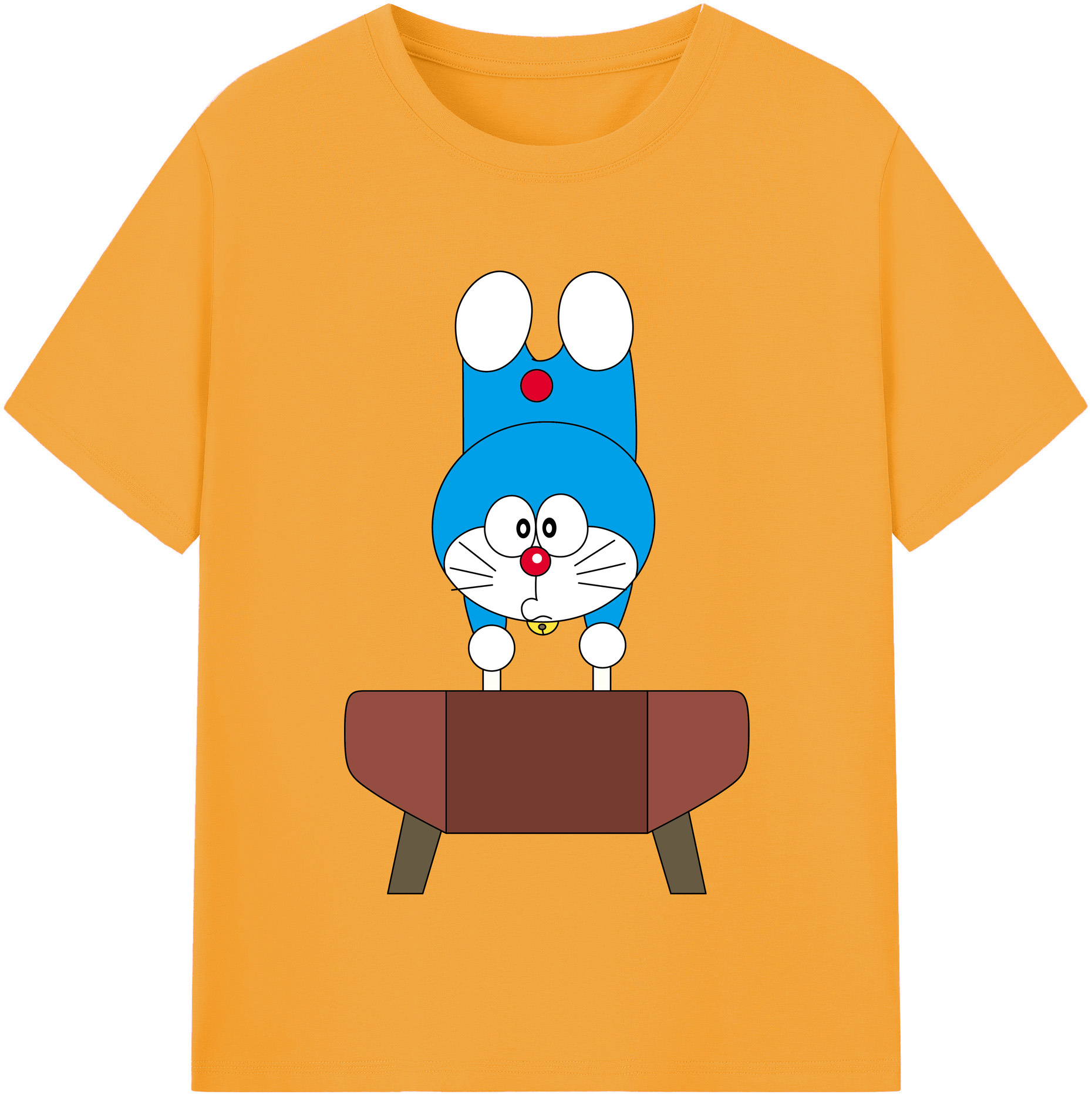 （画像用） ドラえもん Doraemon レディースカジュアルプリントTシャツ（綿100％）