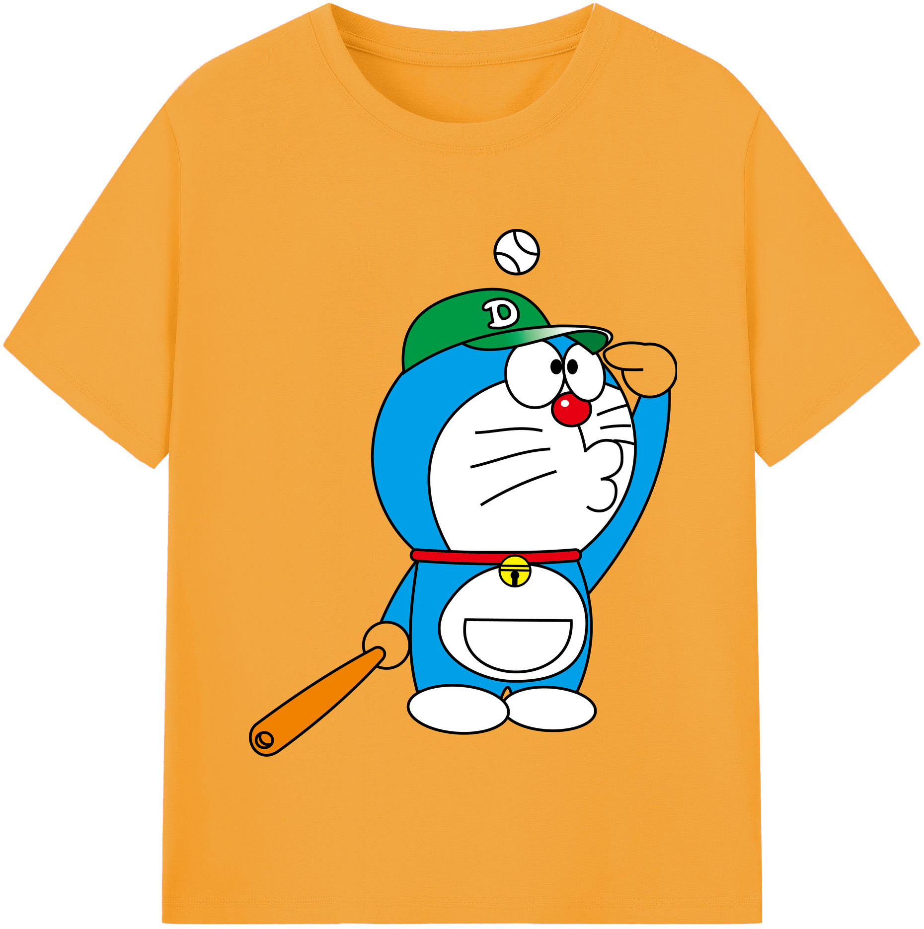 （画像用） ドラえもん Doraemon レディースカジュアルプリントTシャツ（綿100％）