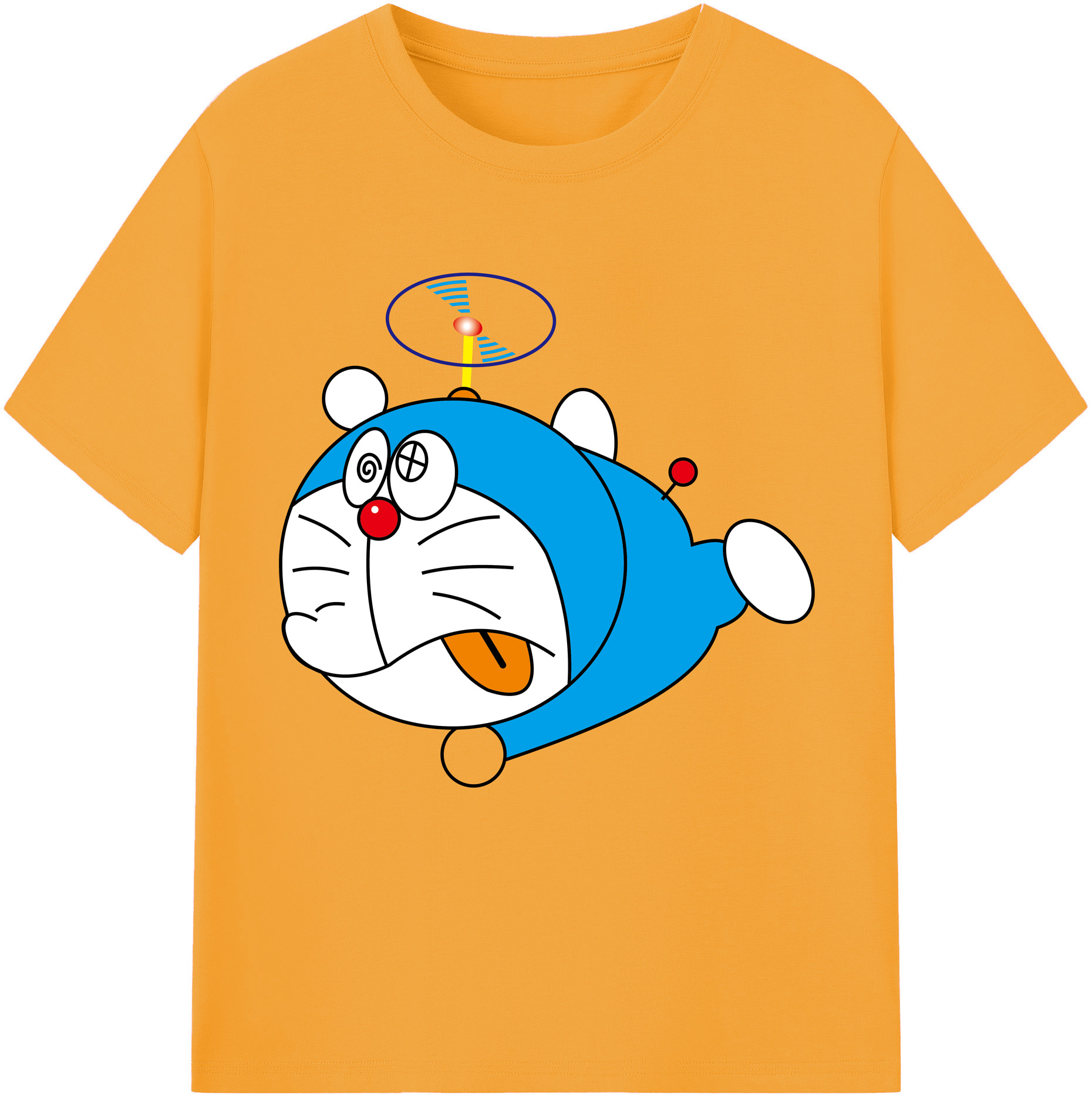 （画像用） ドラえもん Doraemon レディースカジュアルプリントTシャツ（綿100％）