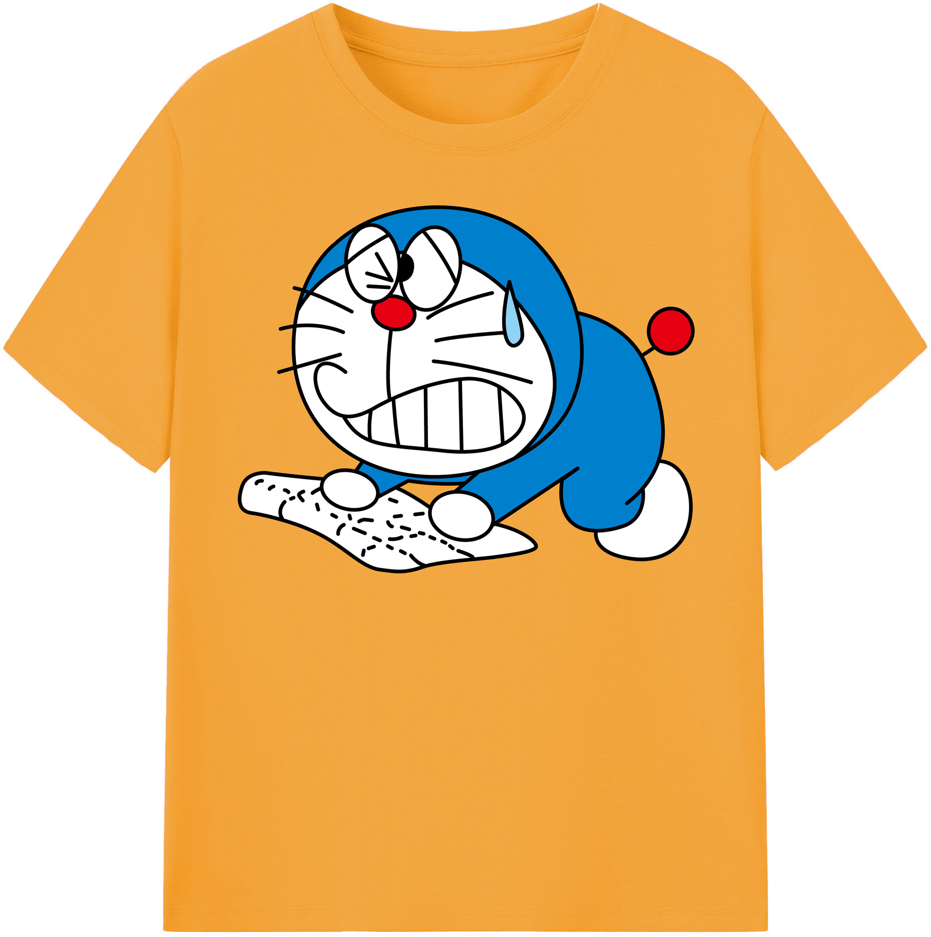 （画像用） ドラえもん Doraemon レディースカジュアルプリントTシャツ（綿100％）