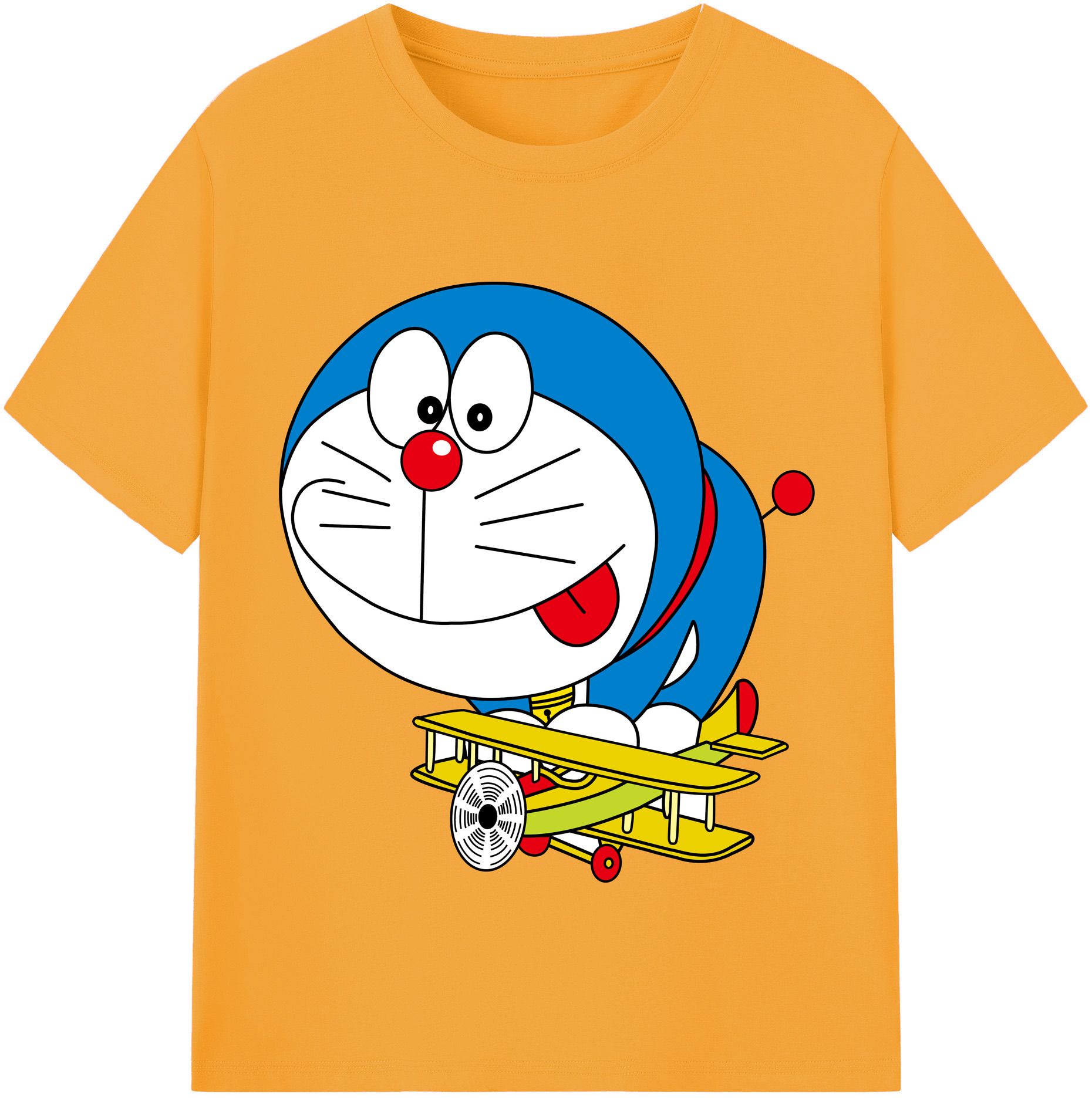 （画像用） ドラえもん Doraemon レディースカジュアルプリントTシャツ（綿100％）