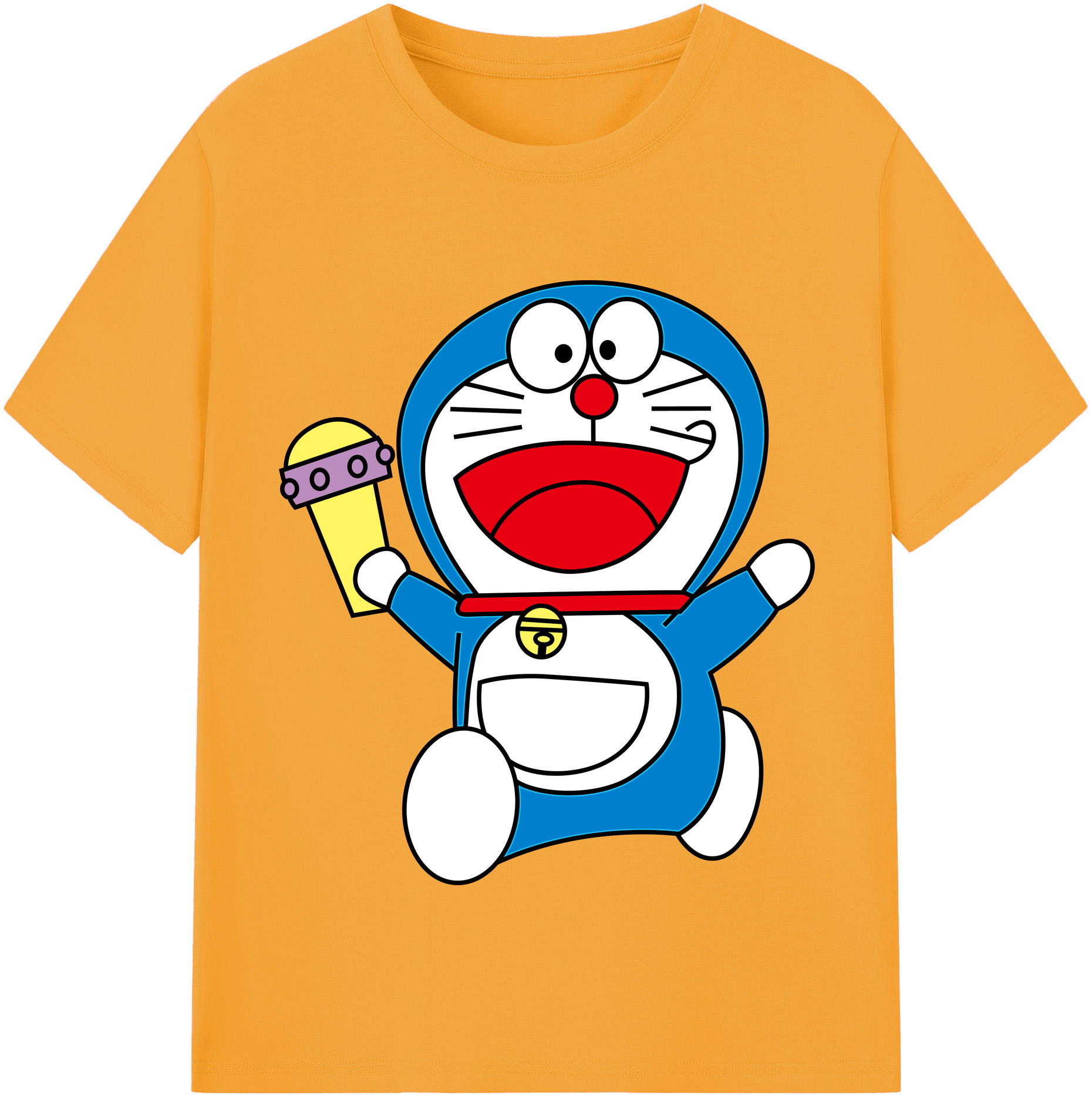 （画像用） ドラえもん Doraemon レディースカジュアルプリントTシャツ（綿100％）