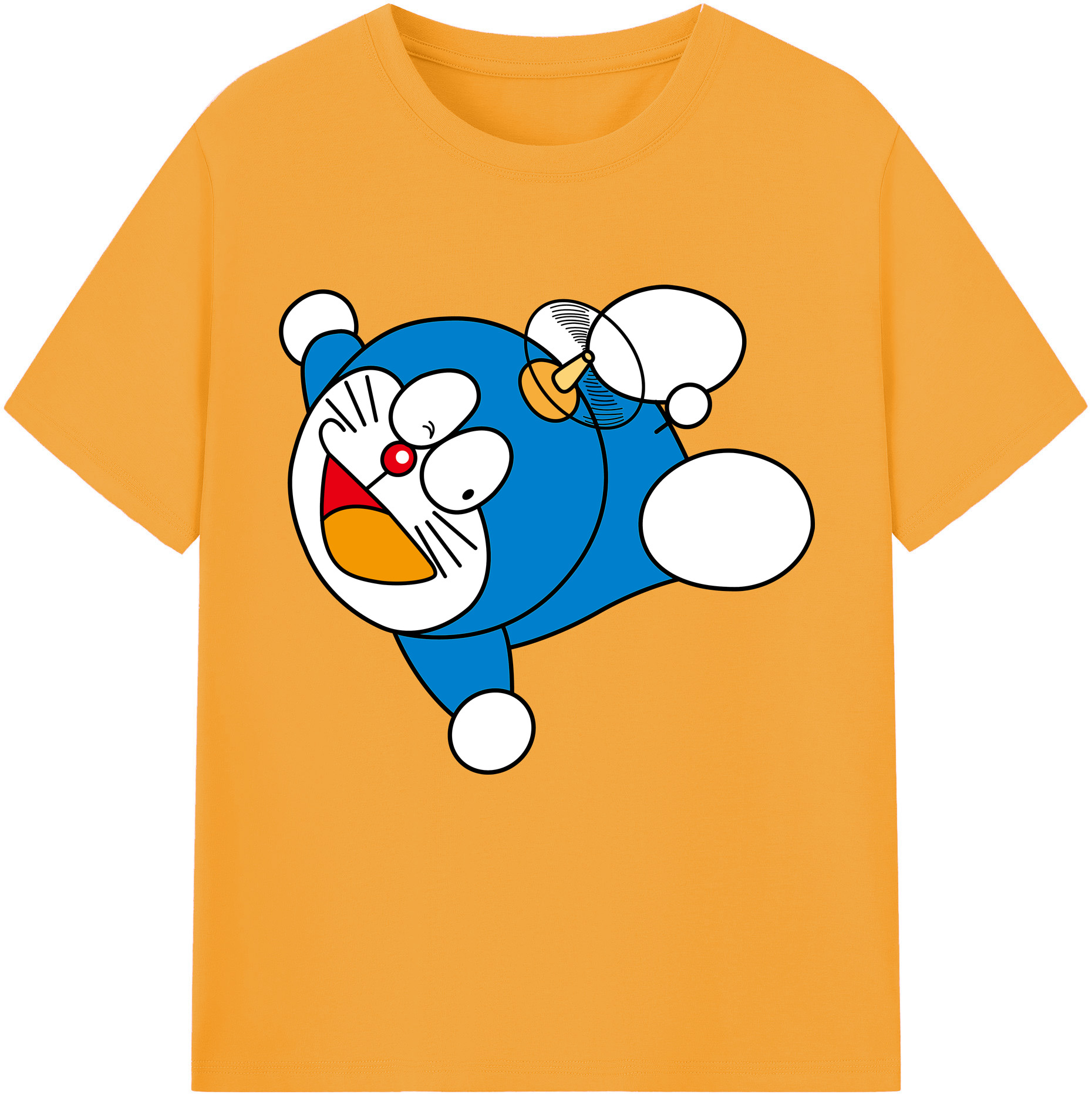 （画像用） ドラえもん Doraemon レディースカジュアルプリントTシャツ（綿100％）