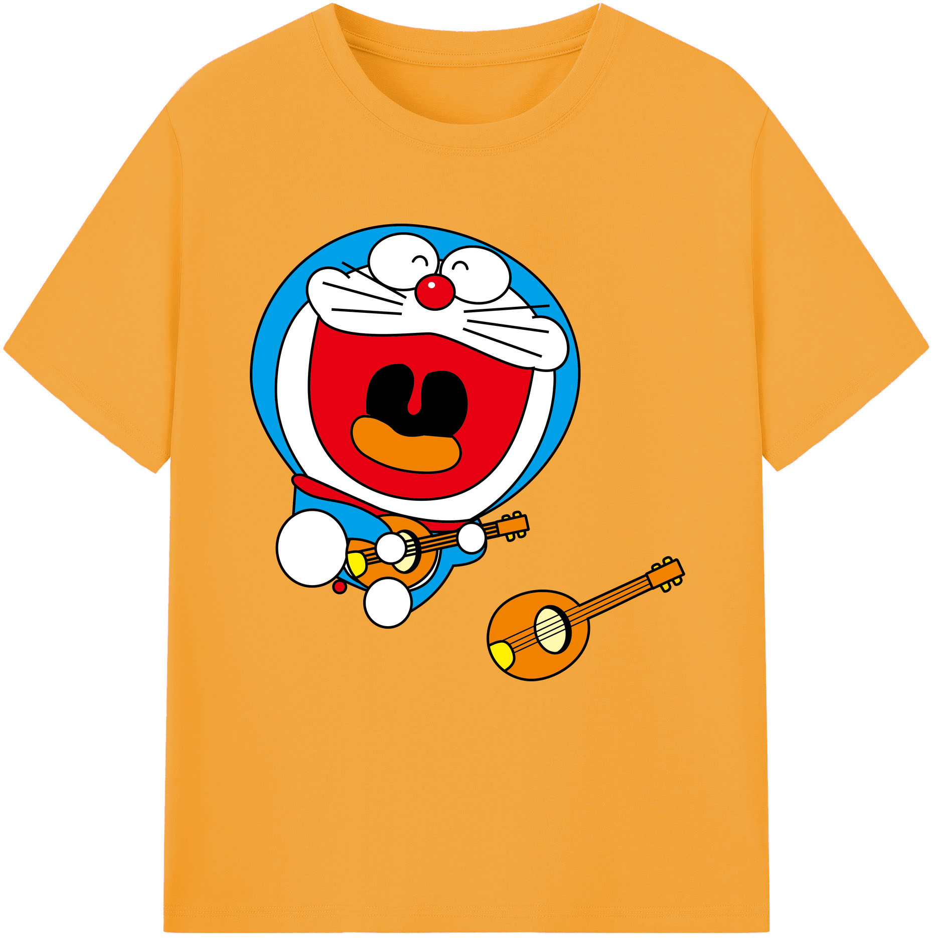 （画像用） ドラえもん Doraemon レディースカジュアルプリントTシャツ（綿100％）