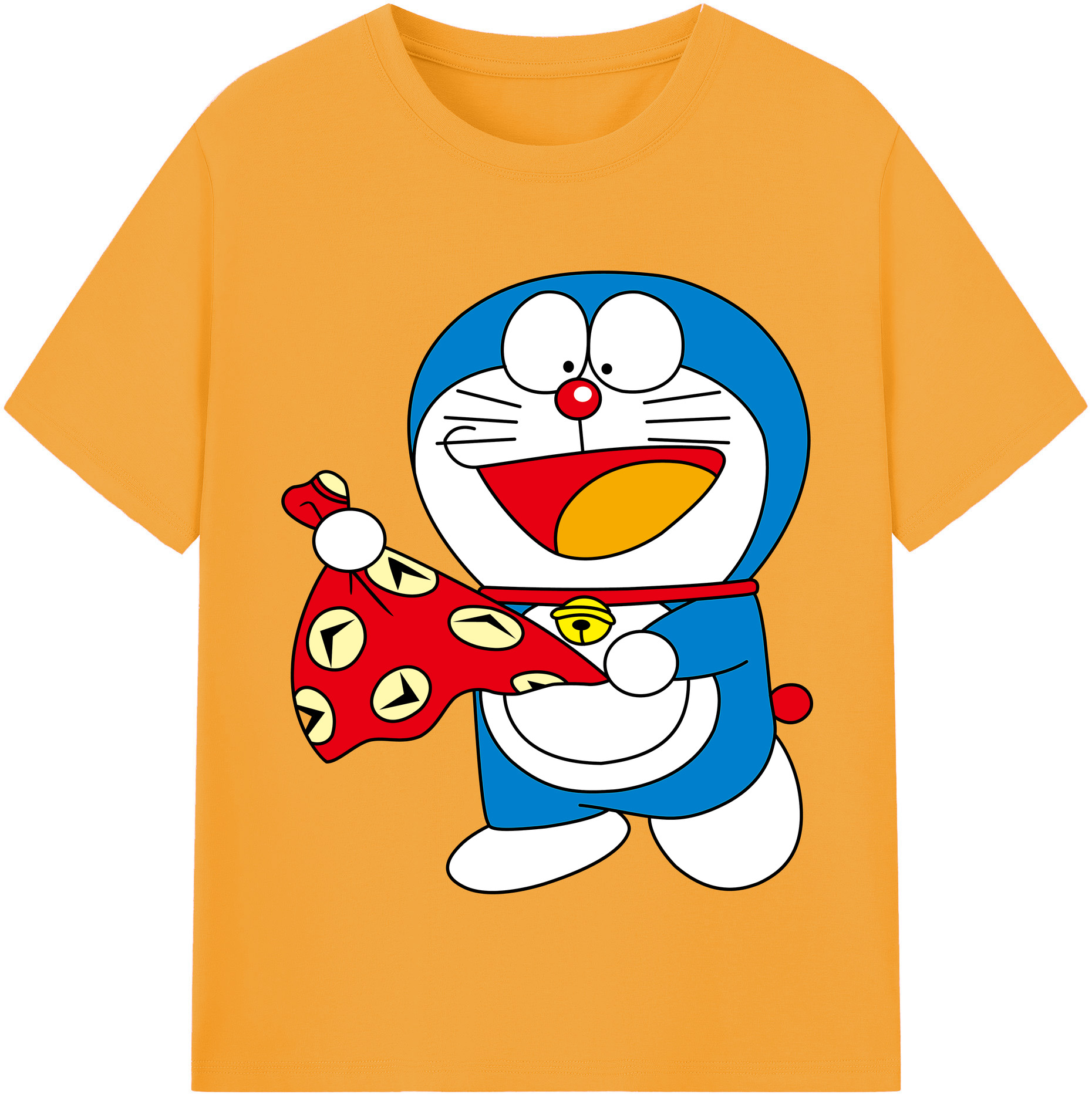 （画像用） ドラえもん Doraemon レディースカジュアルプリントTシャツ（綿100％）
