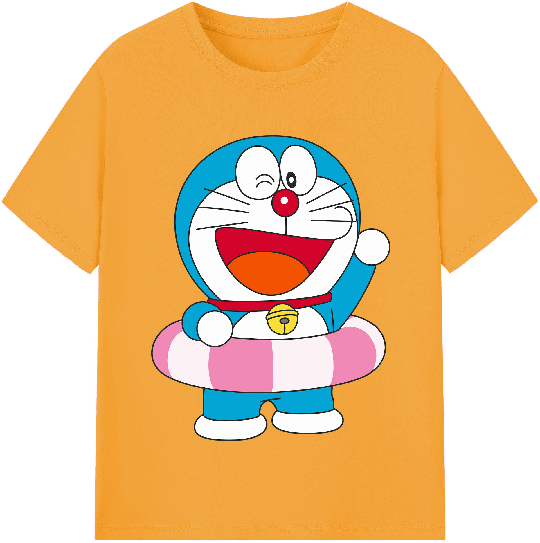 （画像用） ドラえもん Doraemon レディースカジュアルプリントTシャツ（綿100％）