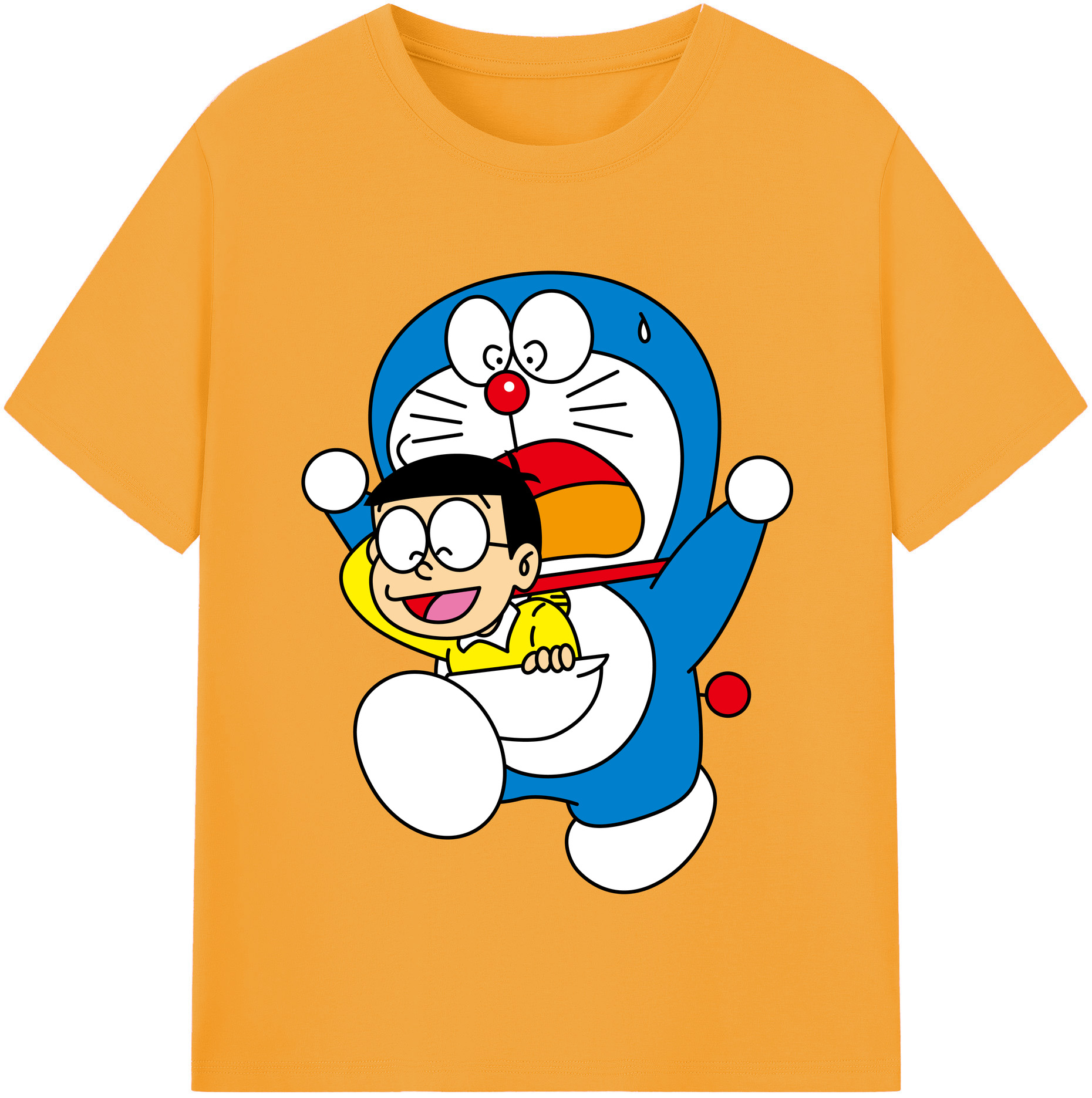 （画像用） ドラえもん Doraemon レディースカジュアルプリントTシャツ（綿100％）