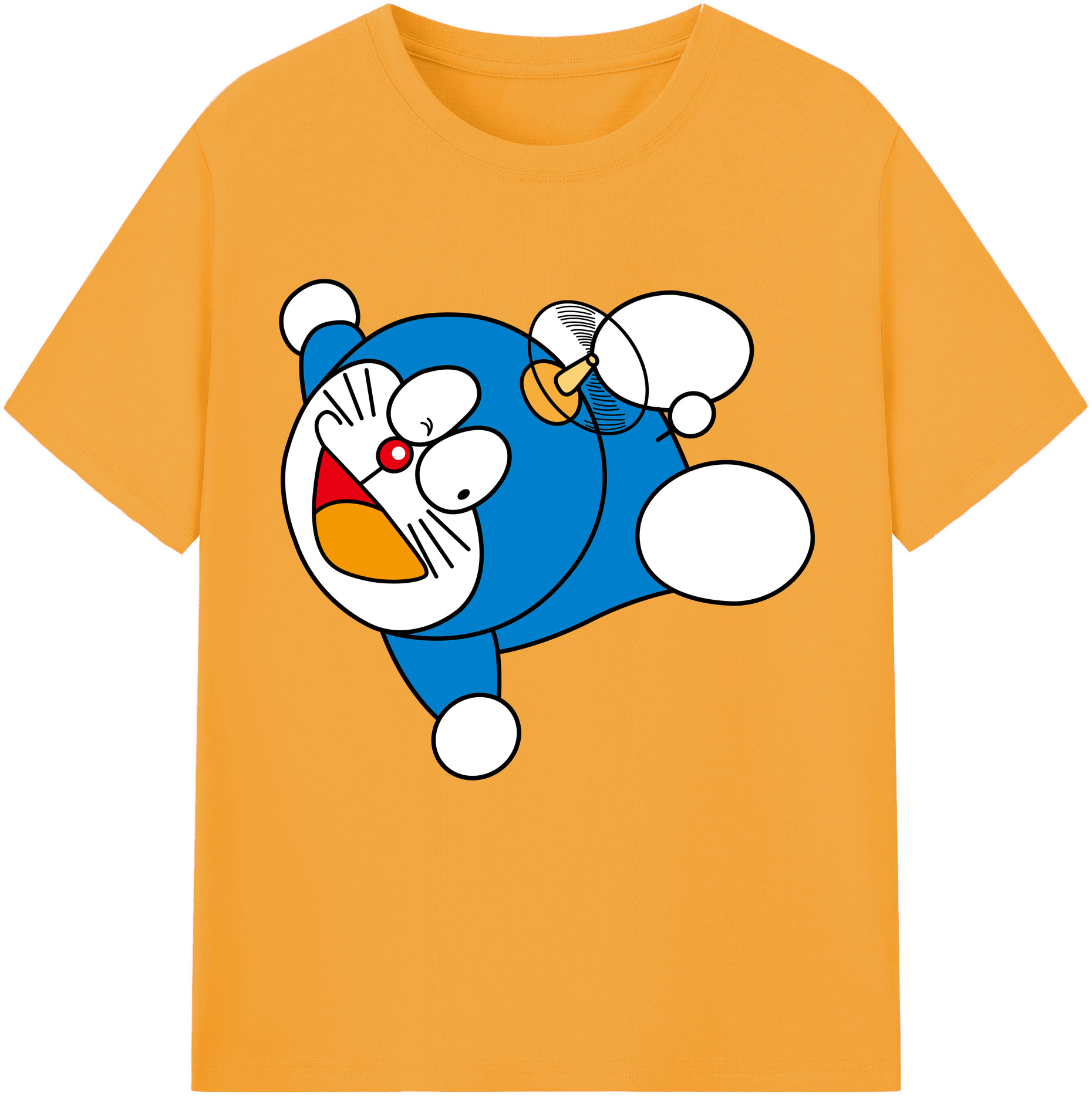 （画像用） ドラえもん Doraemon レディースカジュアルプリントTシャツ（綿100％）