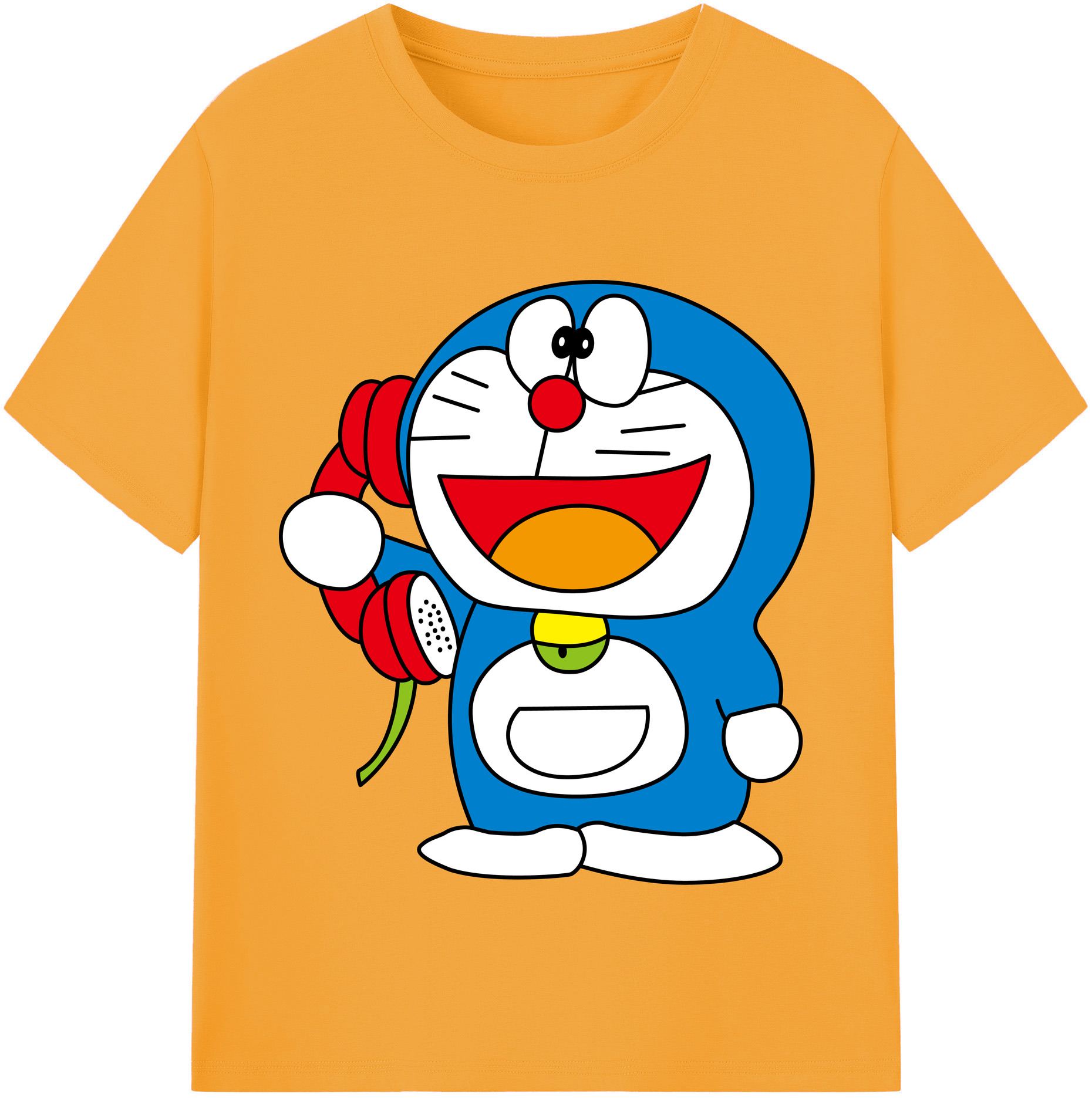 （画像用） ドラえもん Doraemon レディースカジュアルプリントTシャツ（綿100％）