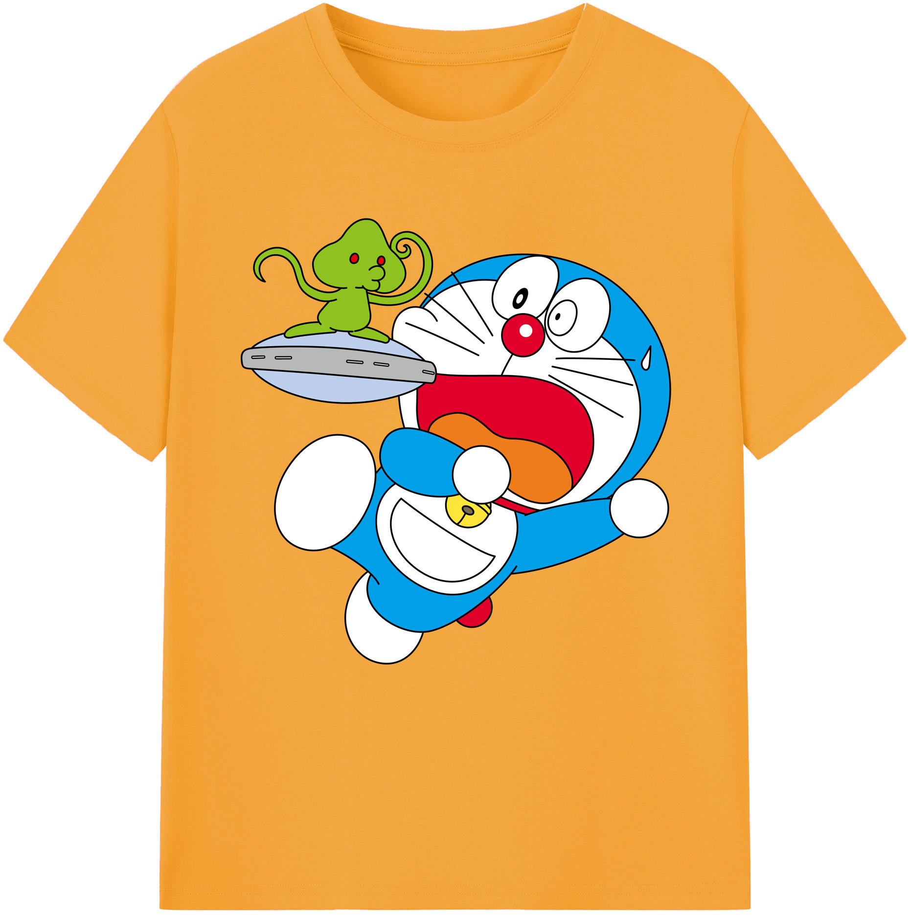 （画像用） ドラえもん Doraemon レディースカジュアルプリントTシャツ（綿100％）