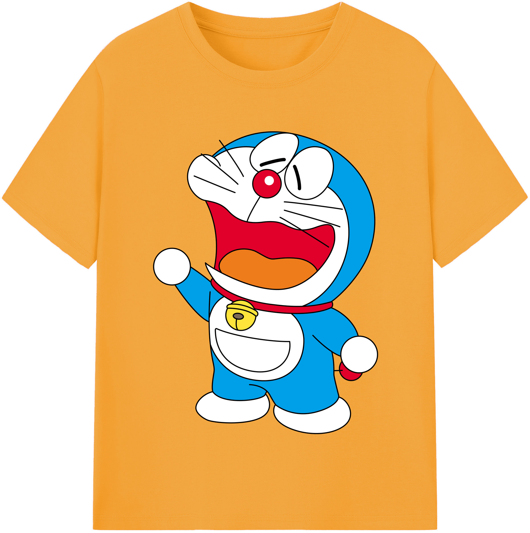 （画像用） ドラえもん Doraemon レディースカジュアルプリントTシャツ（綿100％）
