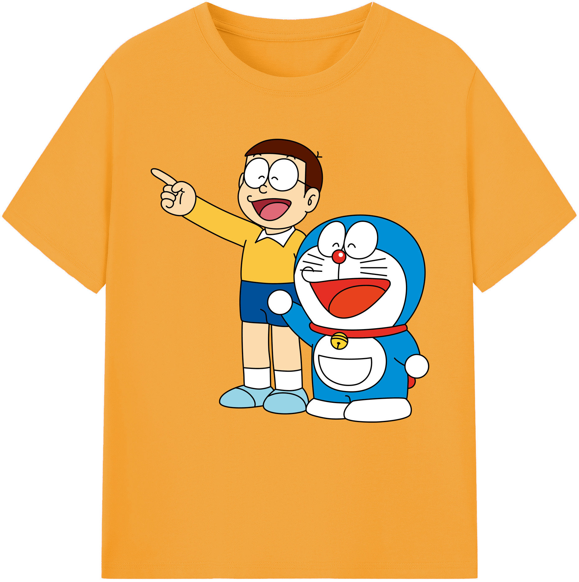 （画像用） ドラえもん 野比 のび太 Doraemon Nobita Nobi レディースカジュアルプリントTシャツ（綿100％）