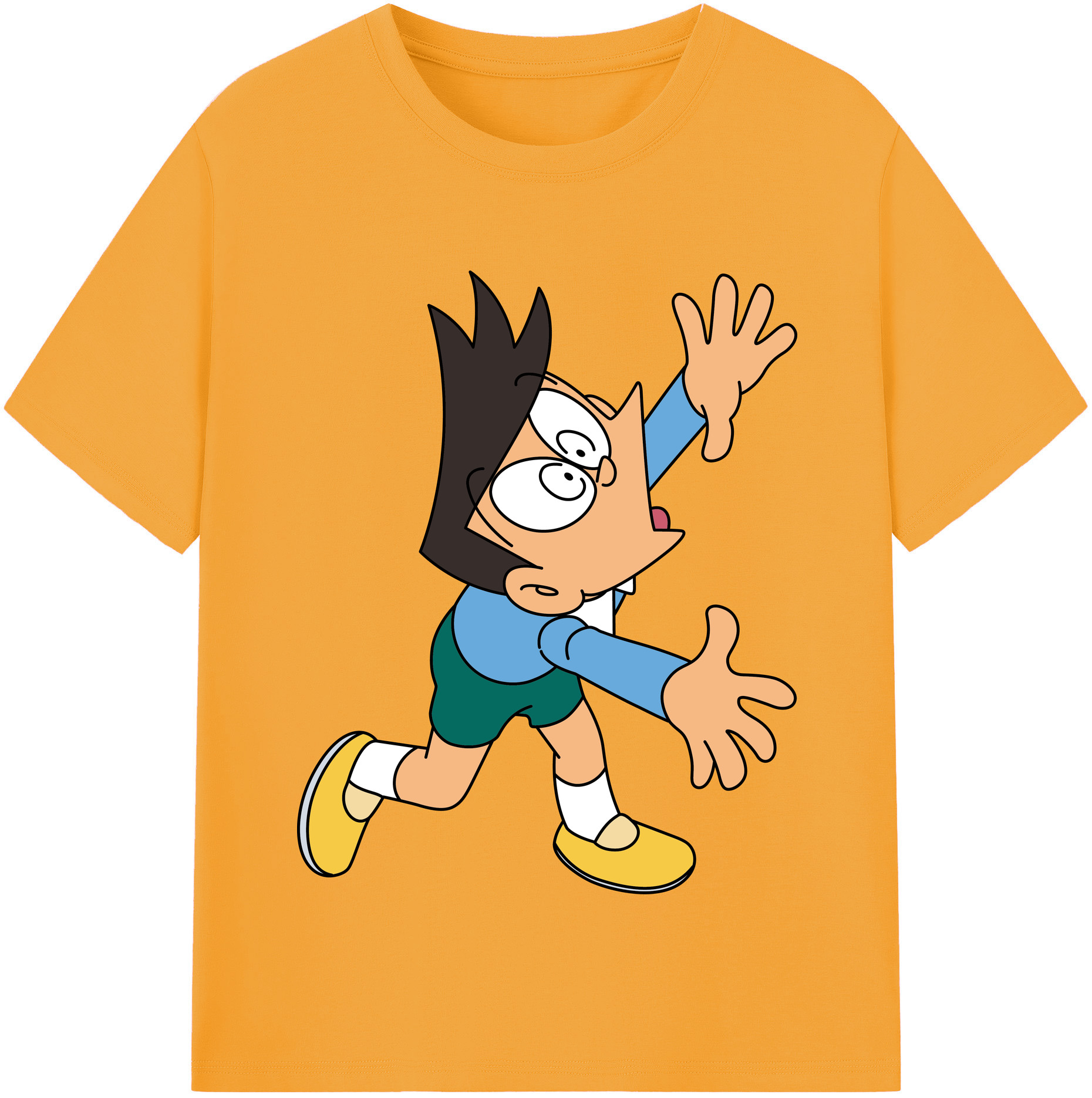 （画像用） ドラえもん 骨川 スネ夫 Doraemon Honekawa Suneo レディースカジュアルプリントTシャツ（綿100％）