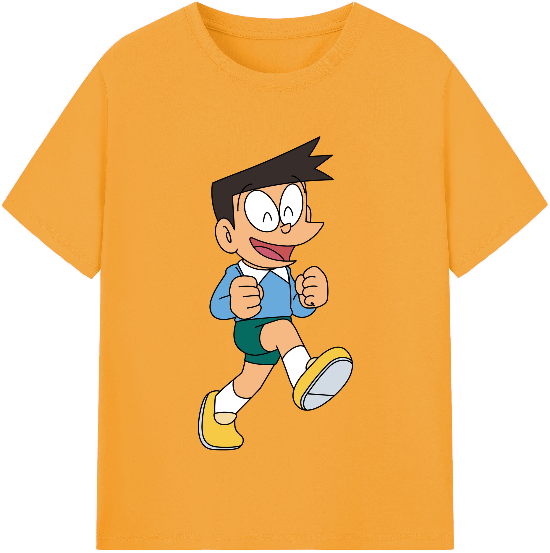 （画像用） ドラえもん 骨川 スネ夫 Doraemon Honekawa Suneo レディースカジュアルプリントTシャツ（綿100％）