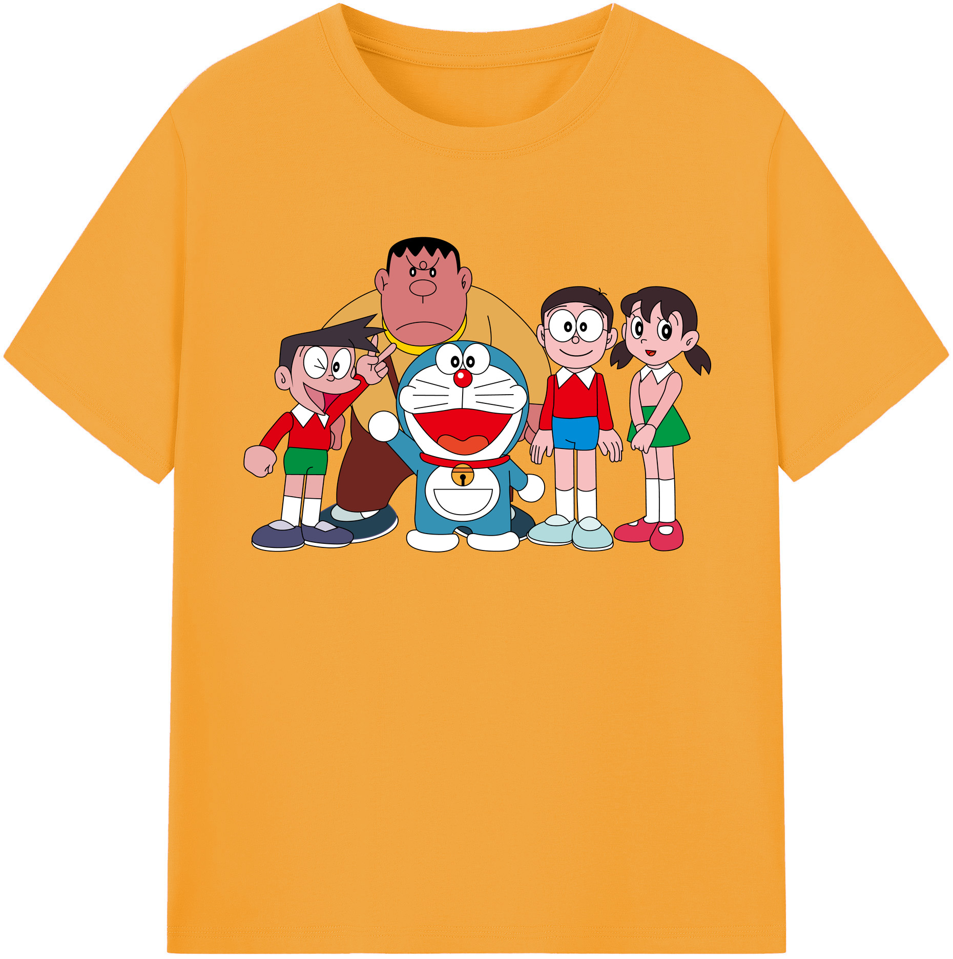 （画像用） ドラえもん 骨川 スネ夫 Doraemon Honekawa Suneo レディースカジュアルプリントTシャツ（綿100％）