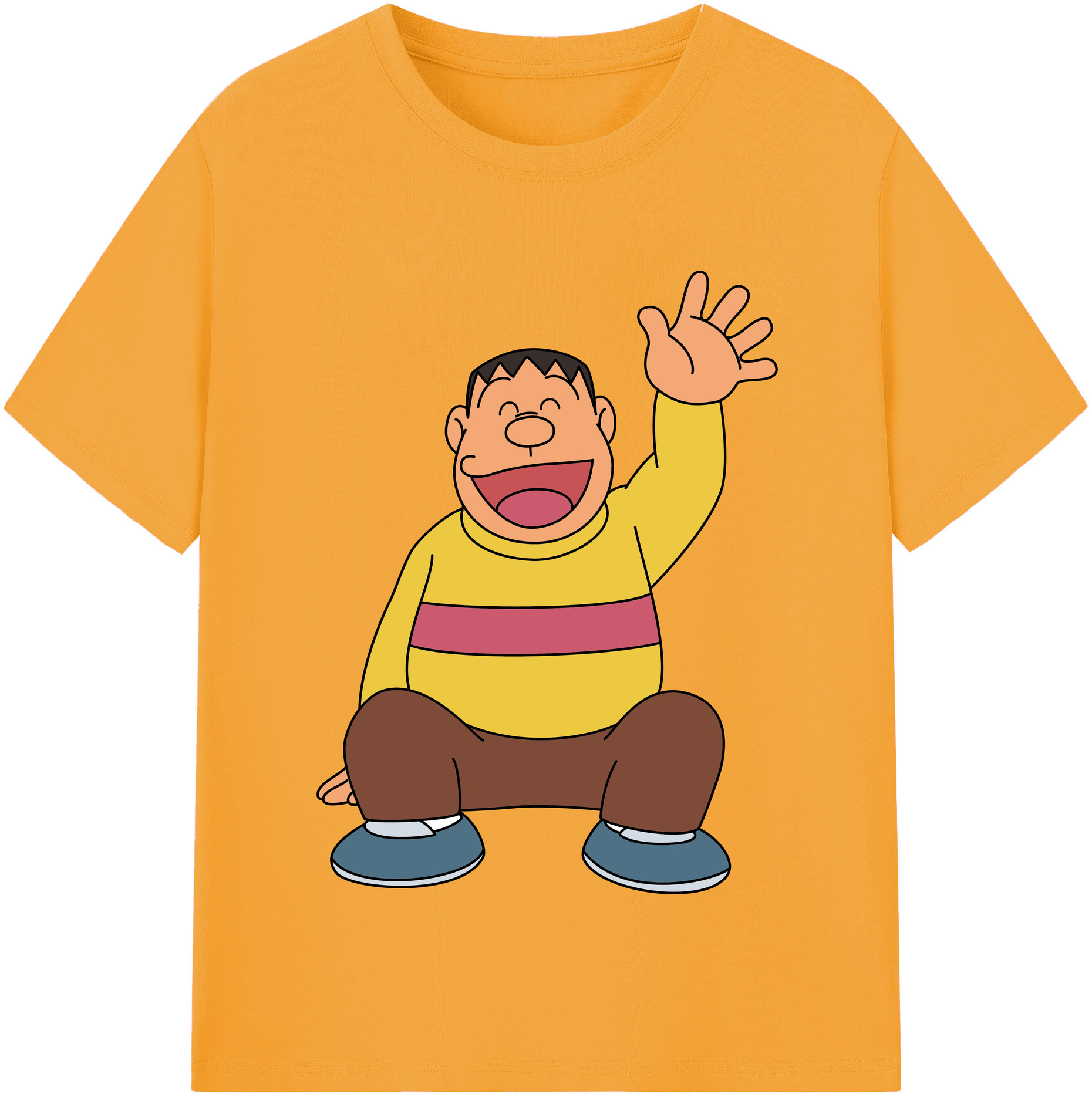 （画像用） ドラえもん 剛田武 Doraemon Gouta Takeshi レディースカジュアルプリントTシャツ（綿100％）