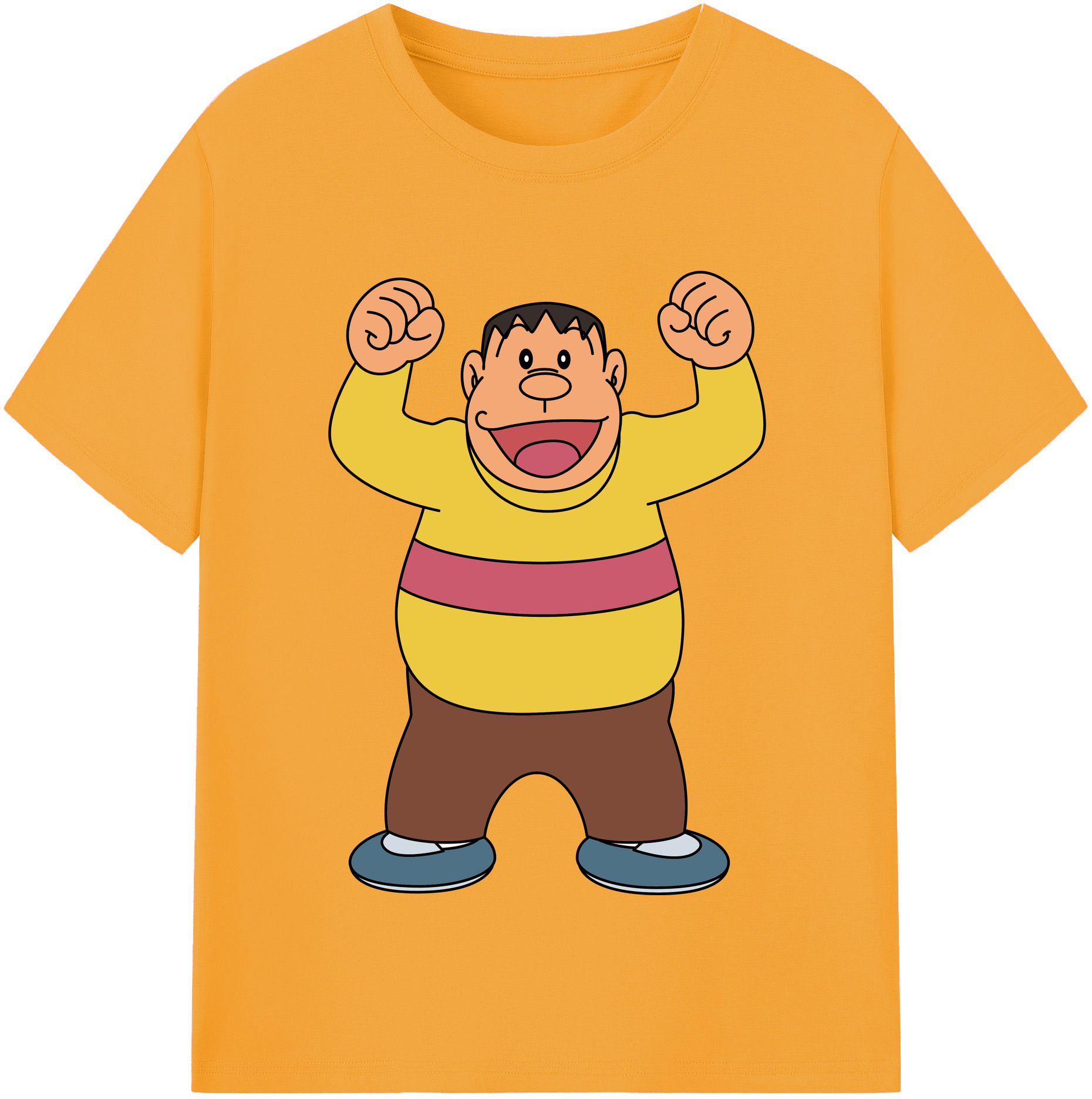 （画像用） ドラえもん 剛田武 Doraemon Gouta Takeshi レディースカジュアルプリントTシャツ（綿100％）