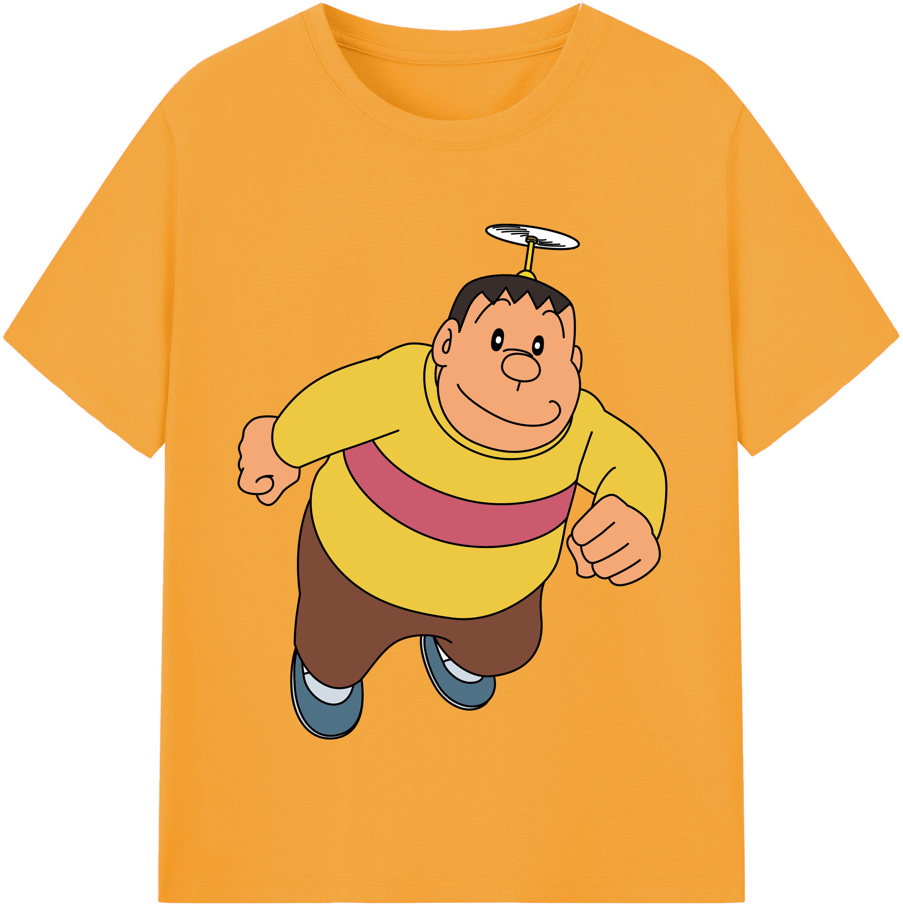 （画像用） ドラえもん 剛田武 Doraemon Gouta Takeshi レディースカジュアルプリントTシャツ（綿100％）