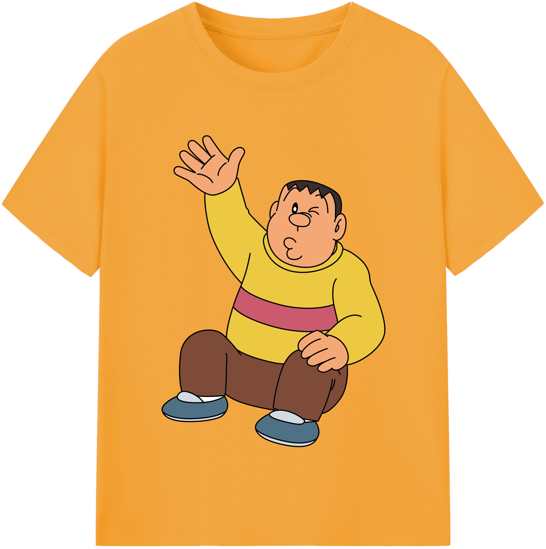 （画像用） ドラえもん 剛田武 Doraemon Gouta Takeshi レディースカジュアルプリントTシャツ（綿100％）