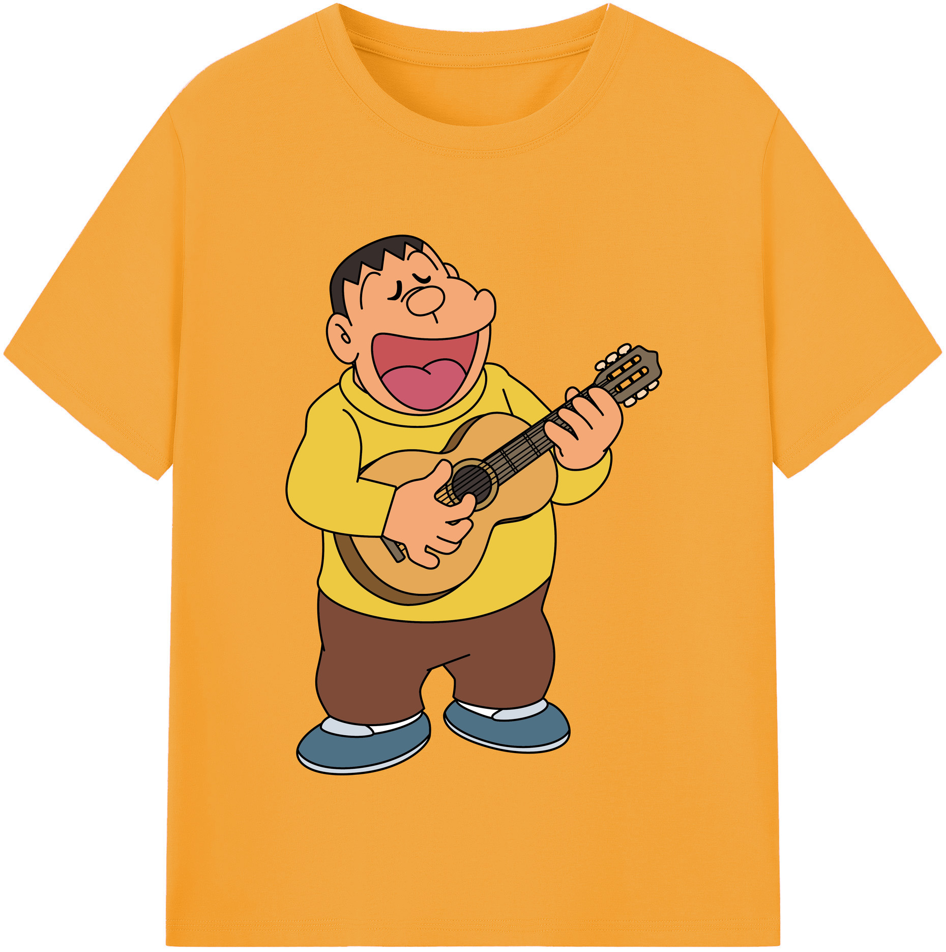 （画像用） ドラえもん 剛田武 Doraemon Gouta Takeshi レディースカジュアルプリントTシャツ（綿100％）