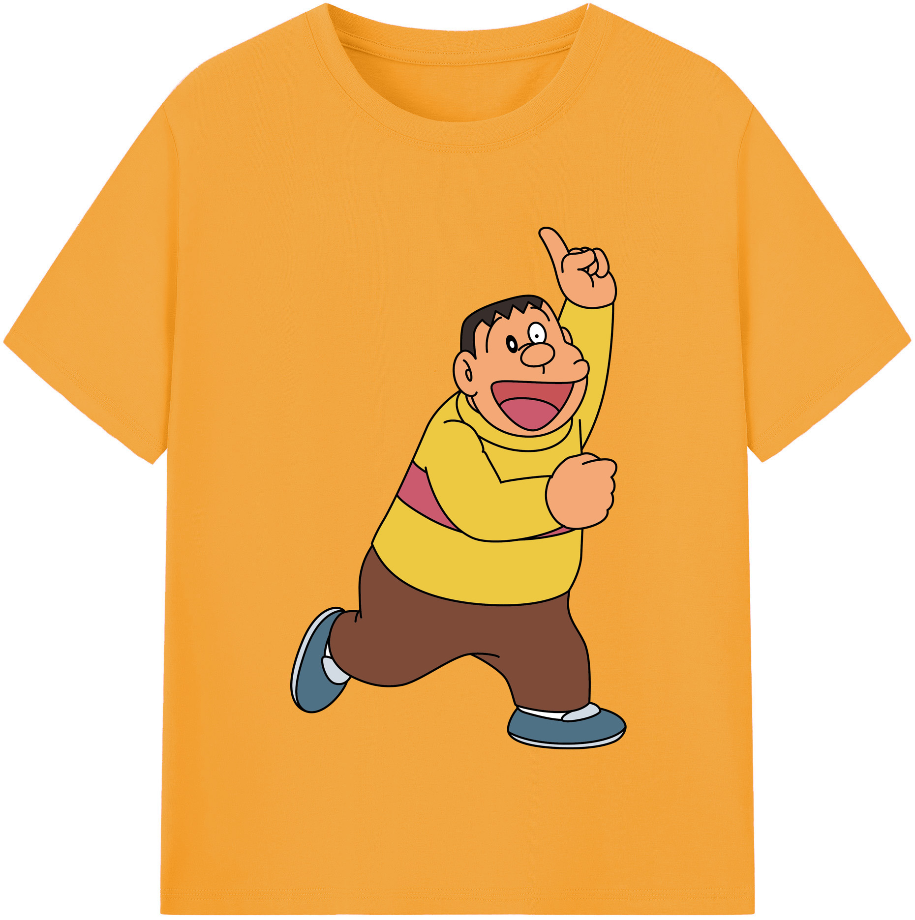 （画像用） ドラえもん 剛田武 Doraemon Gouta Takeshi レディースカジュアルプリントTシャツ（綿100％）