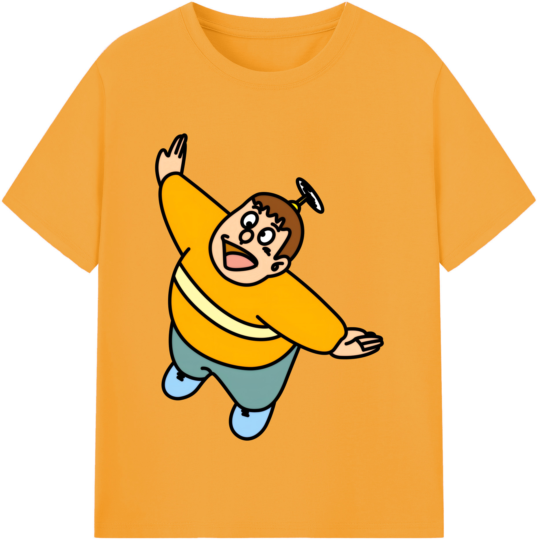 （画像用） ドラえもん 剛田武 Doraemon Gouta Takeshi レディースカジュアルプリントTシャツ（綿100％）