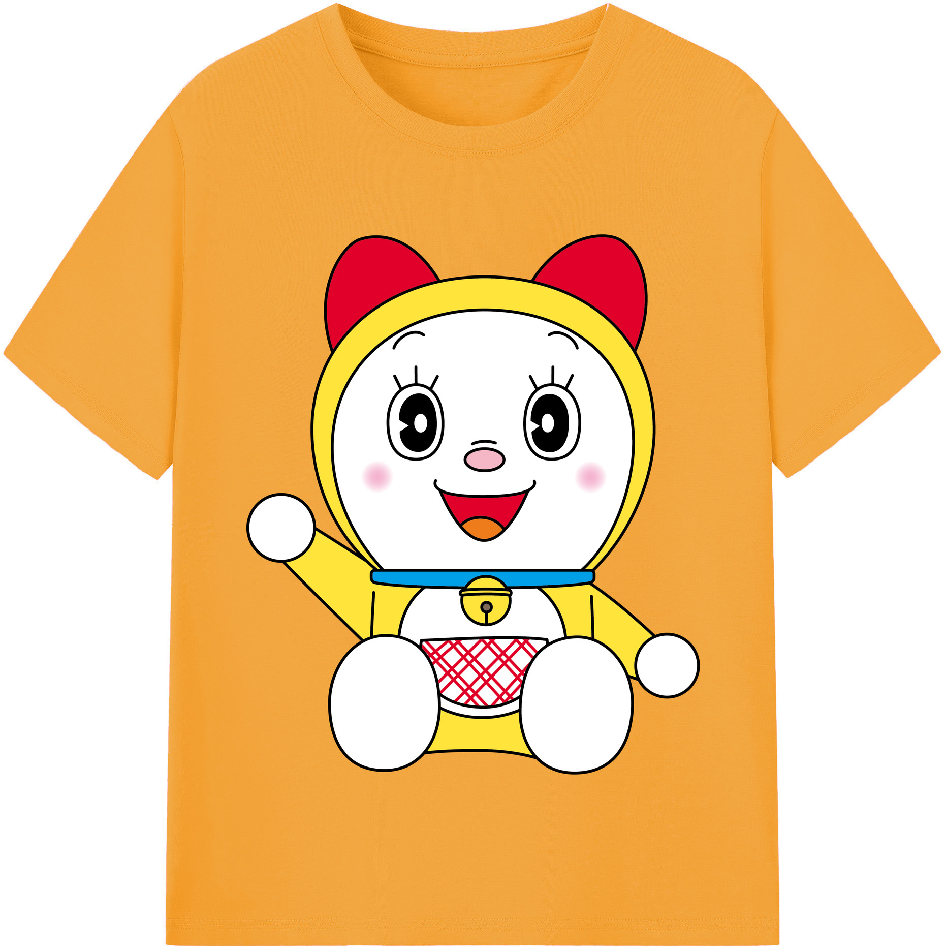 （画像用） ドラえもん ドラミ Doraemon Dorami レディースカジュアルプリントTシャツ（綿100％）