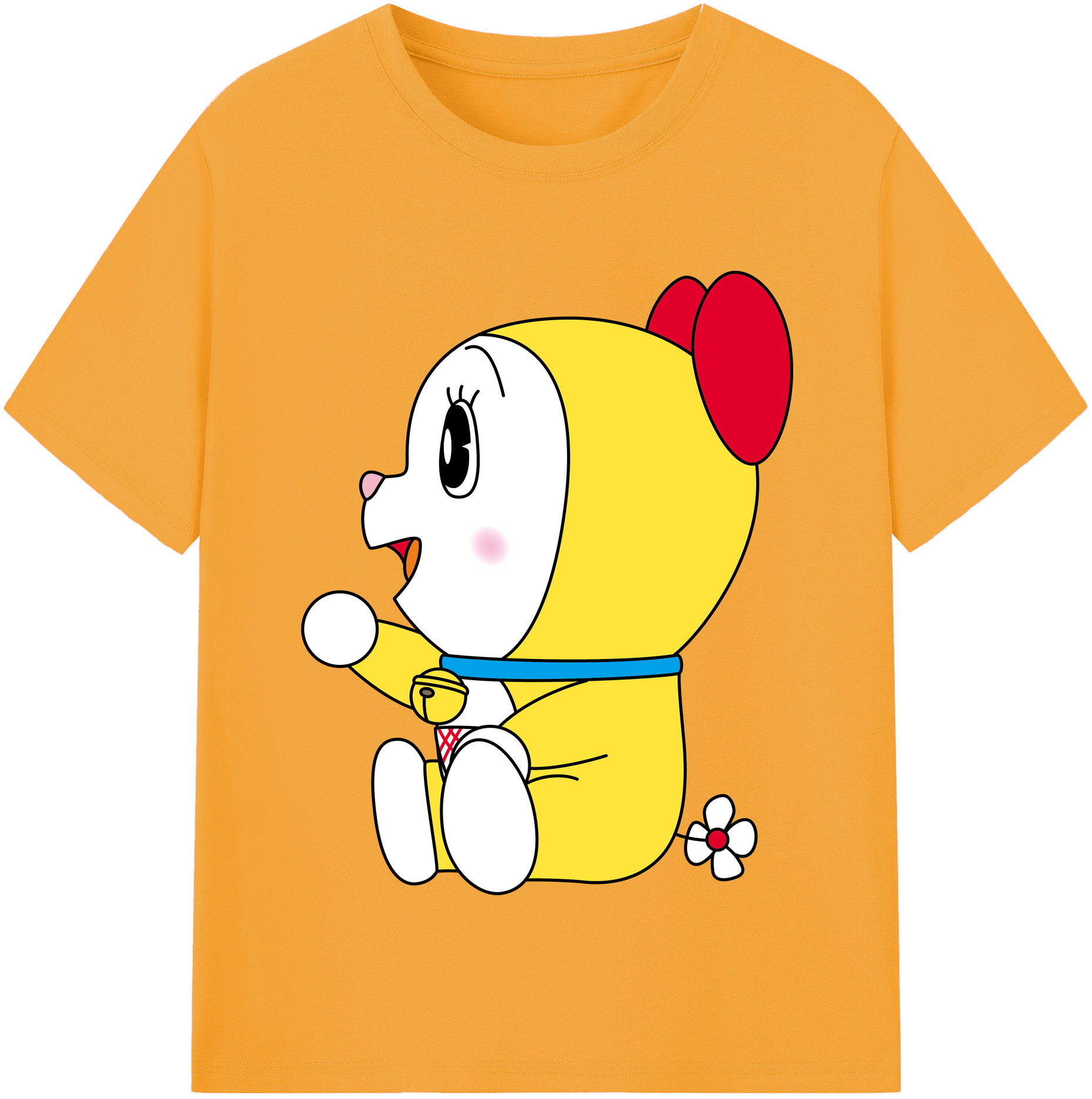 （画像用） ドラえもん ドラミ Doraemon Dorami レディースカジュアルプリントTシャツ（綿100％）