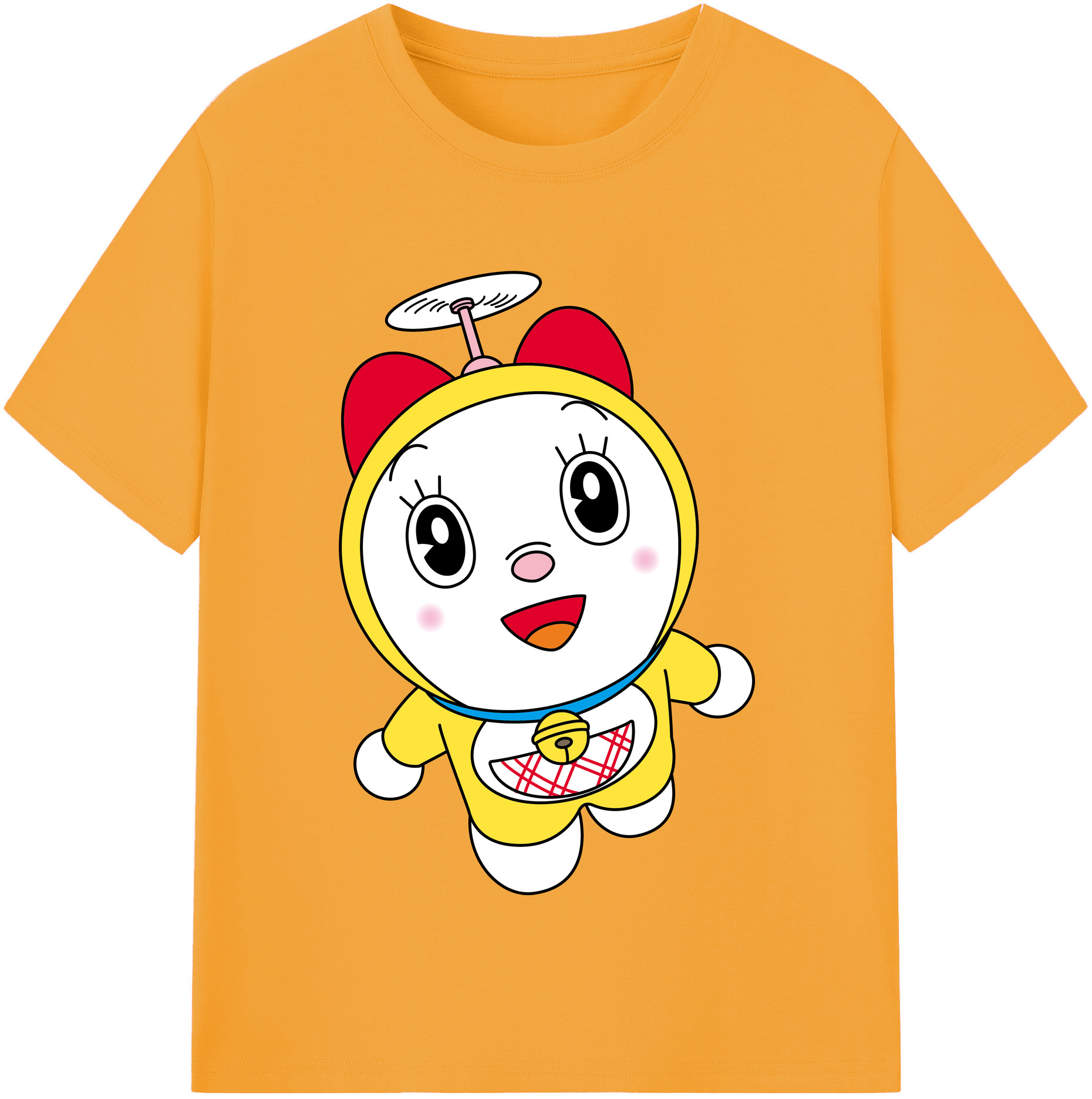 （画像用） ドラえもん ドラミ Doraemon Dorami レディースカジュアルプリントTシャツ（綿100％）