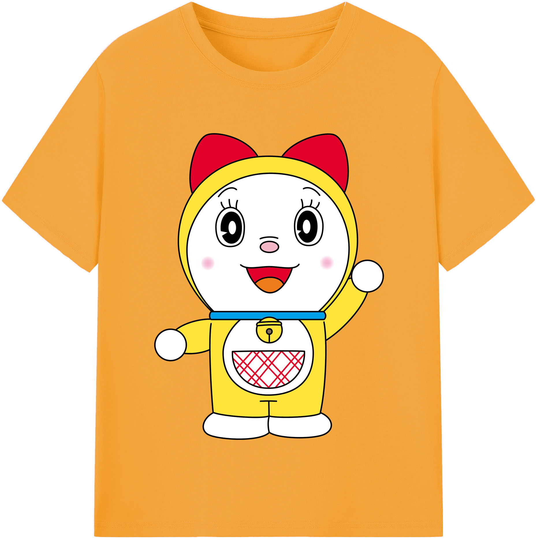 （画像用） ドラえもん ドラミ Doraemon Dorami レディースカジュアルプリントTシャツ（綿100％）