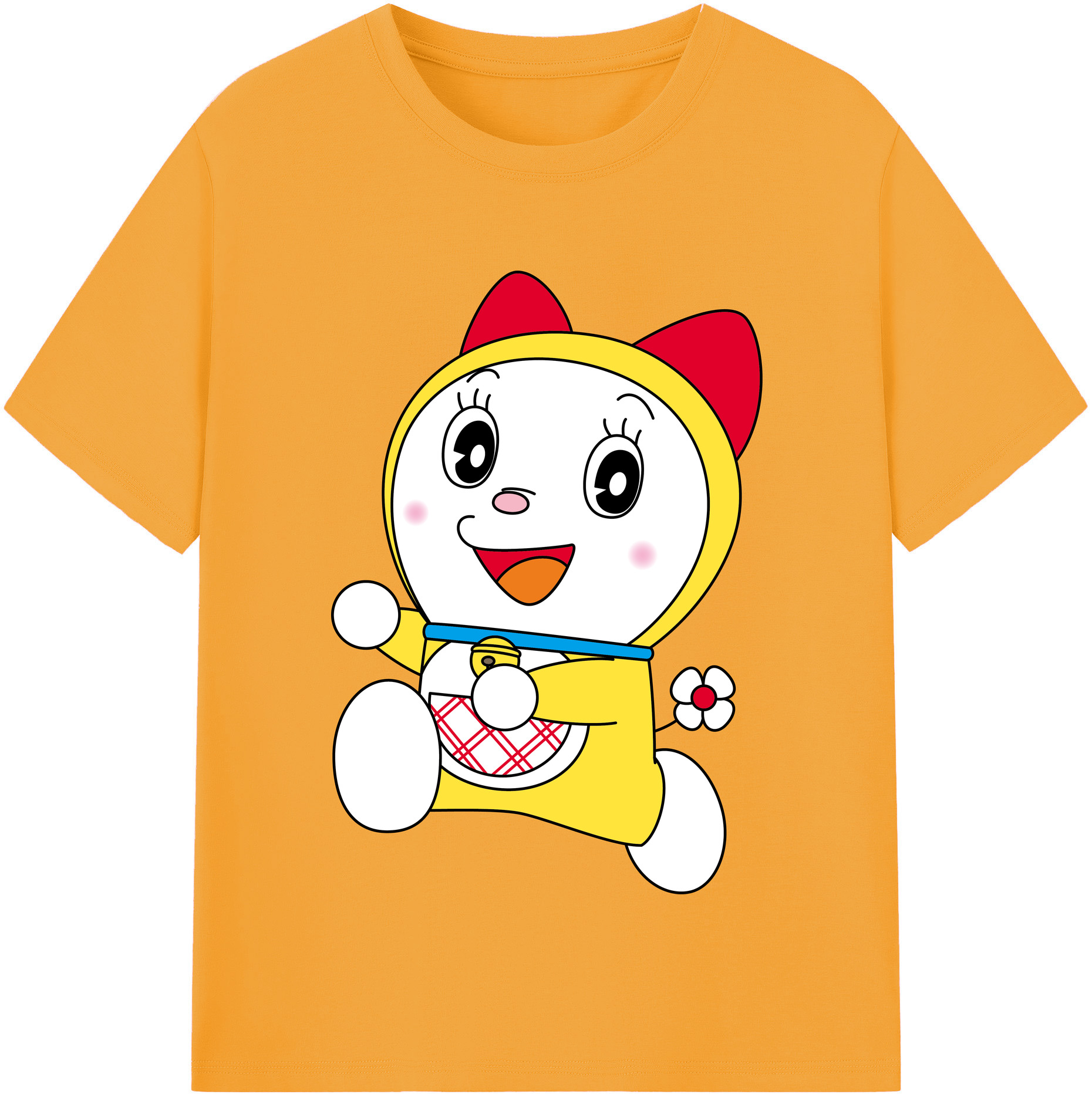 （画像用） ドラえもん ドラミ Doraemon Dorami レディースカジュアルプリントTシャツ（綿100％）